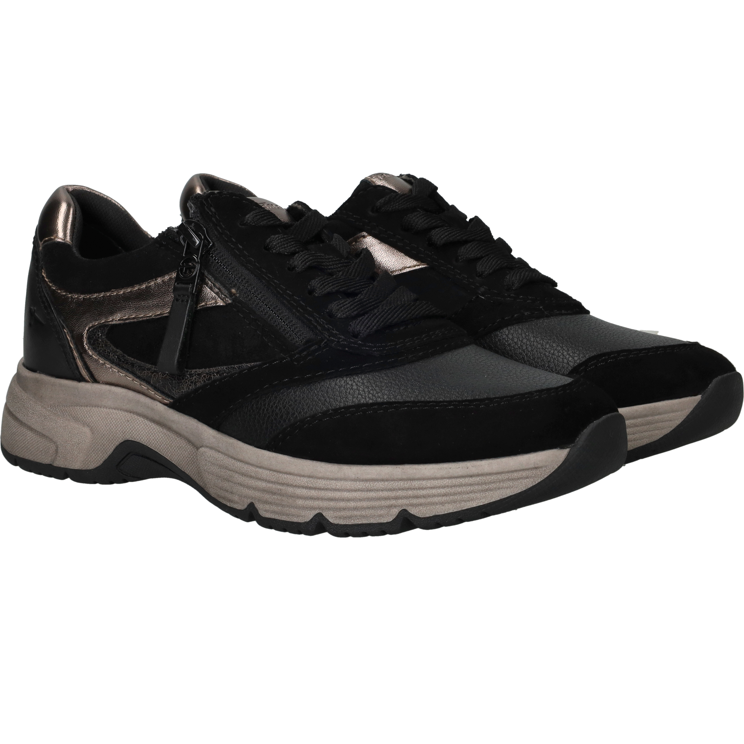 Tamaris Comfort Sneakers Dames Zwart, sneaker voor dames – foto 2