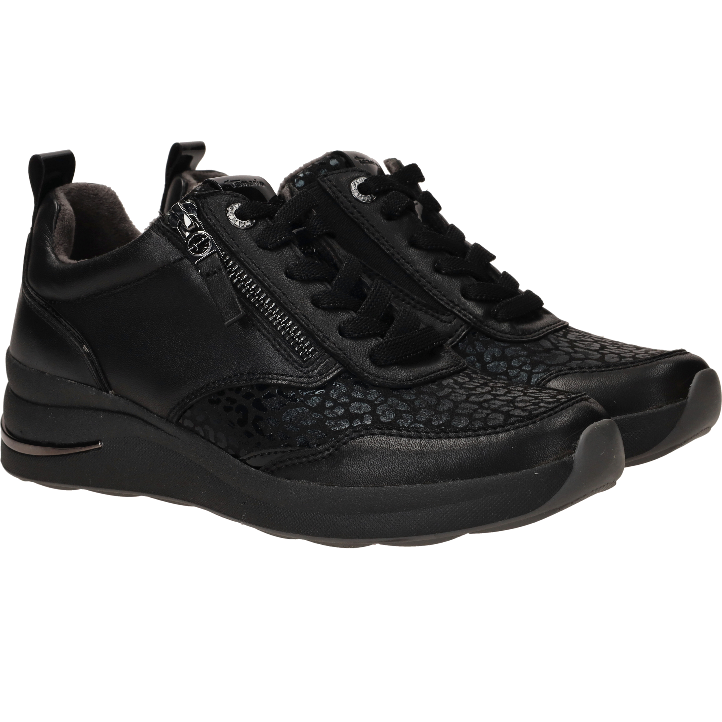 Tamaris Comfort Sneakers Dames Zwart, sneaker voor dames – foto 6
