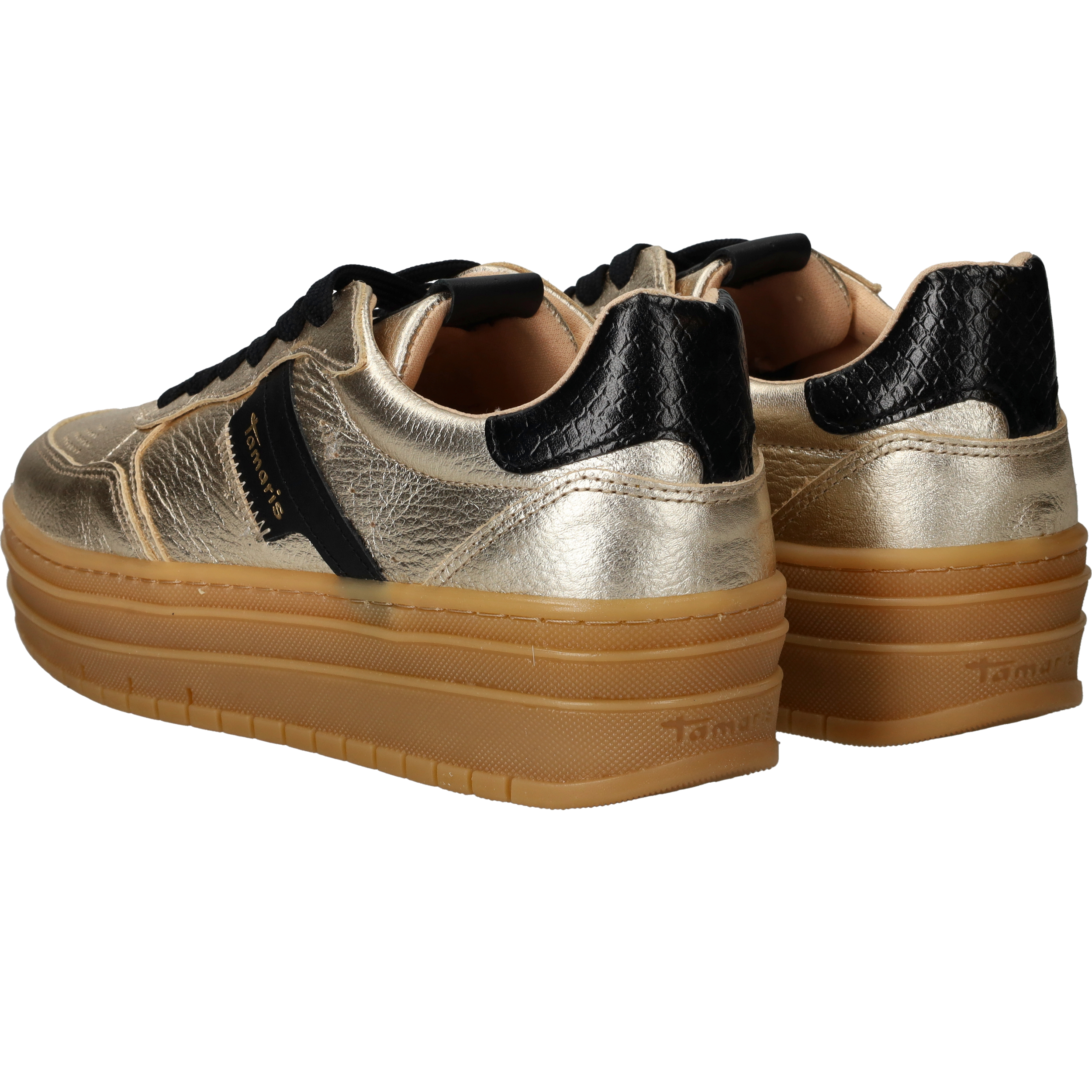 Tamaris Sneakers Dames Goud, sneaker voor dames – foto 7