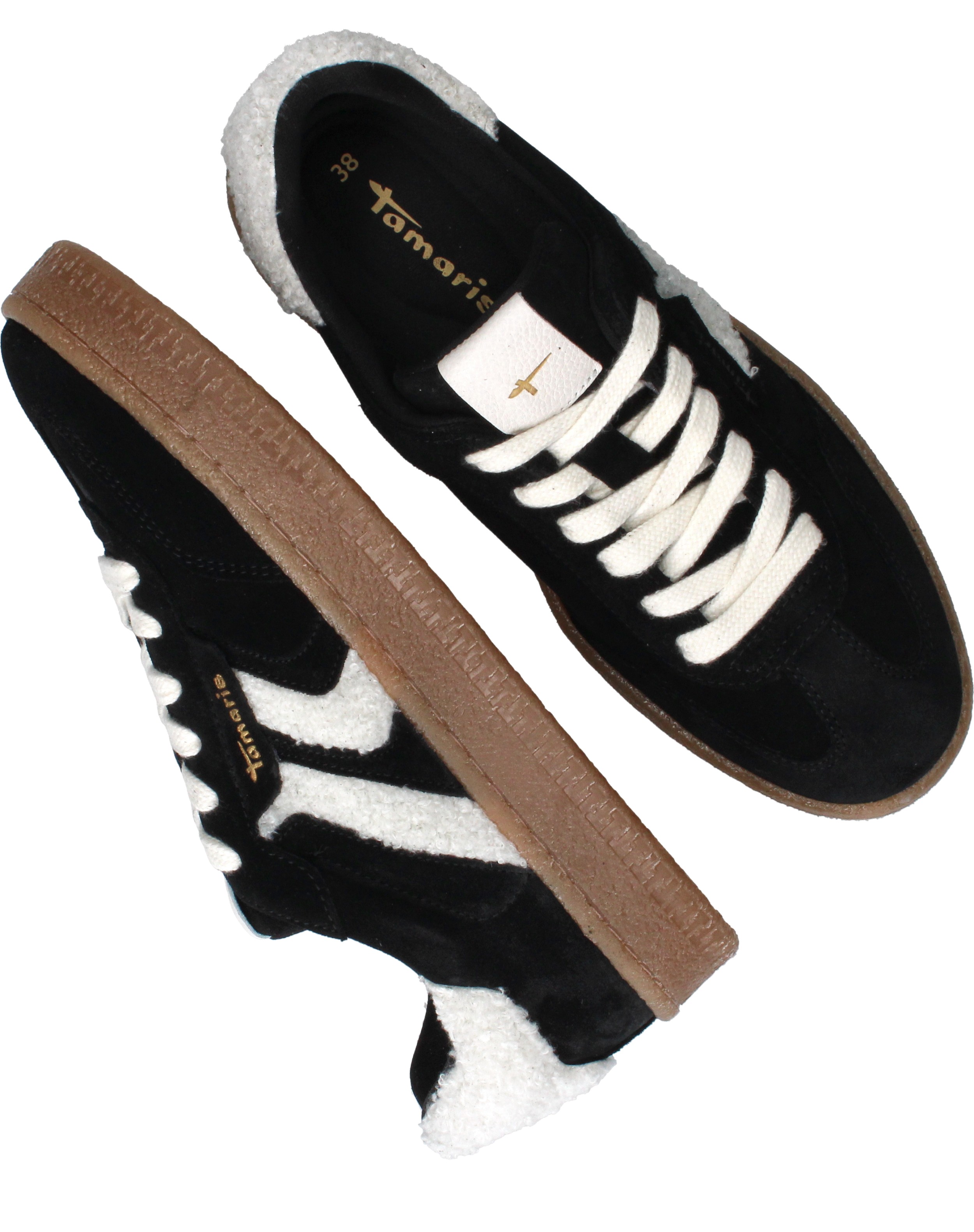 Tamaris Sneakers Dames Zwart, sneaker voor dames – foto 8