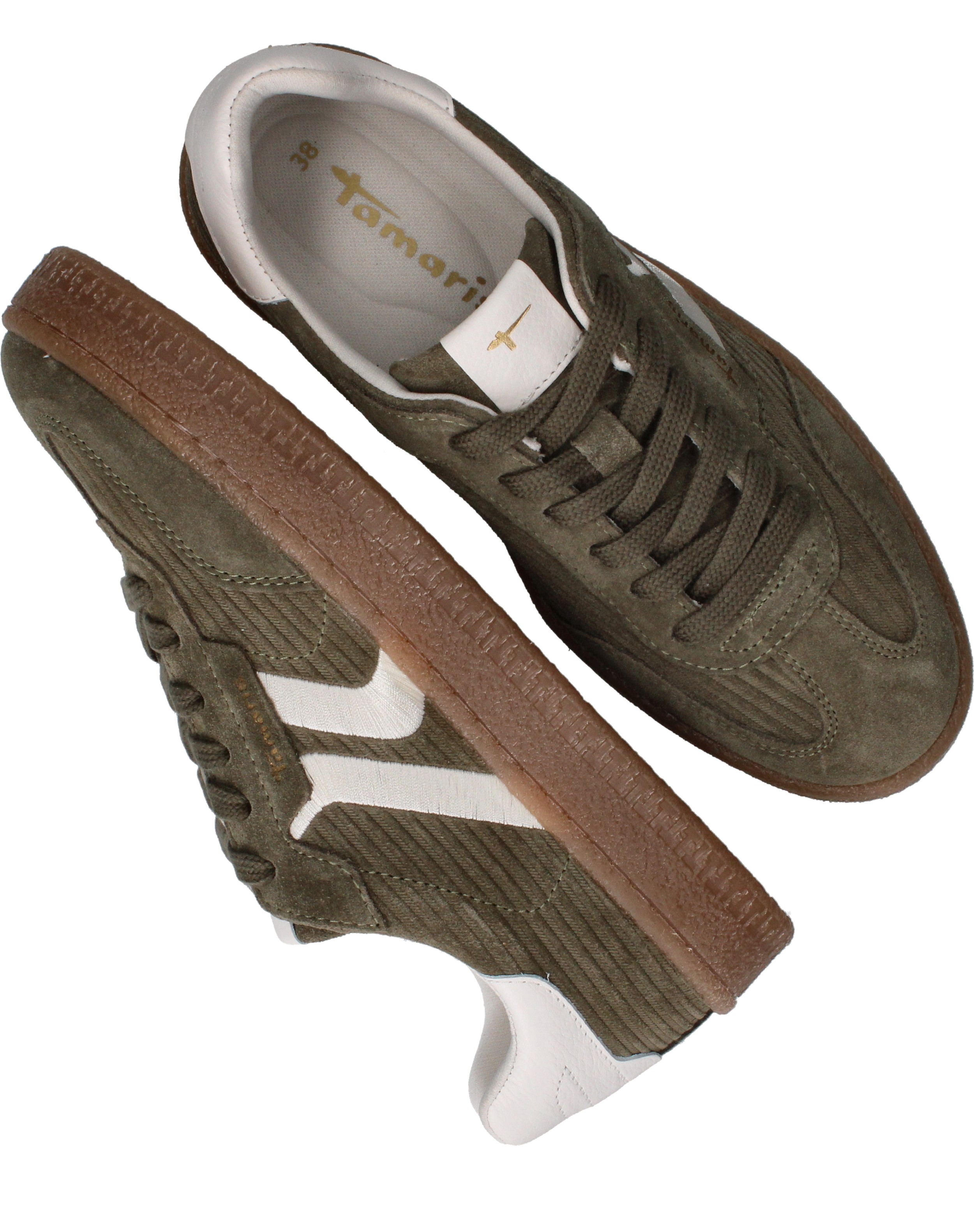 Tamaris Sneakers Dames Groen, sneaker voor dames – foto 8