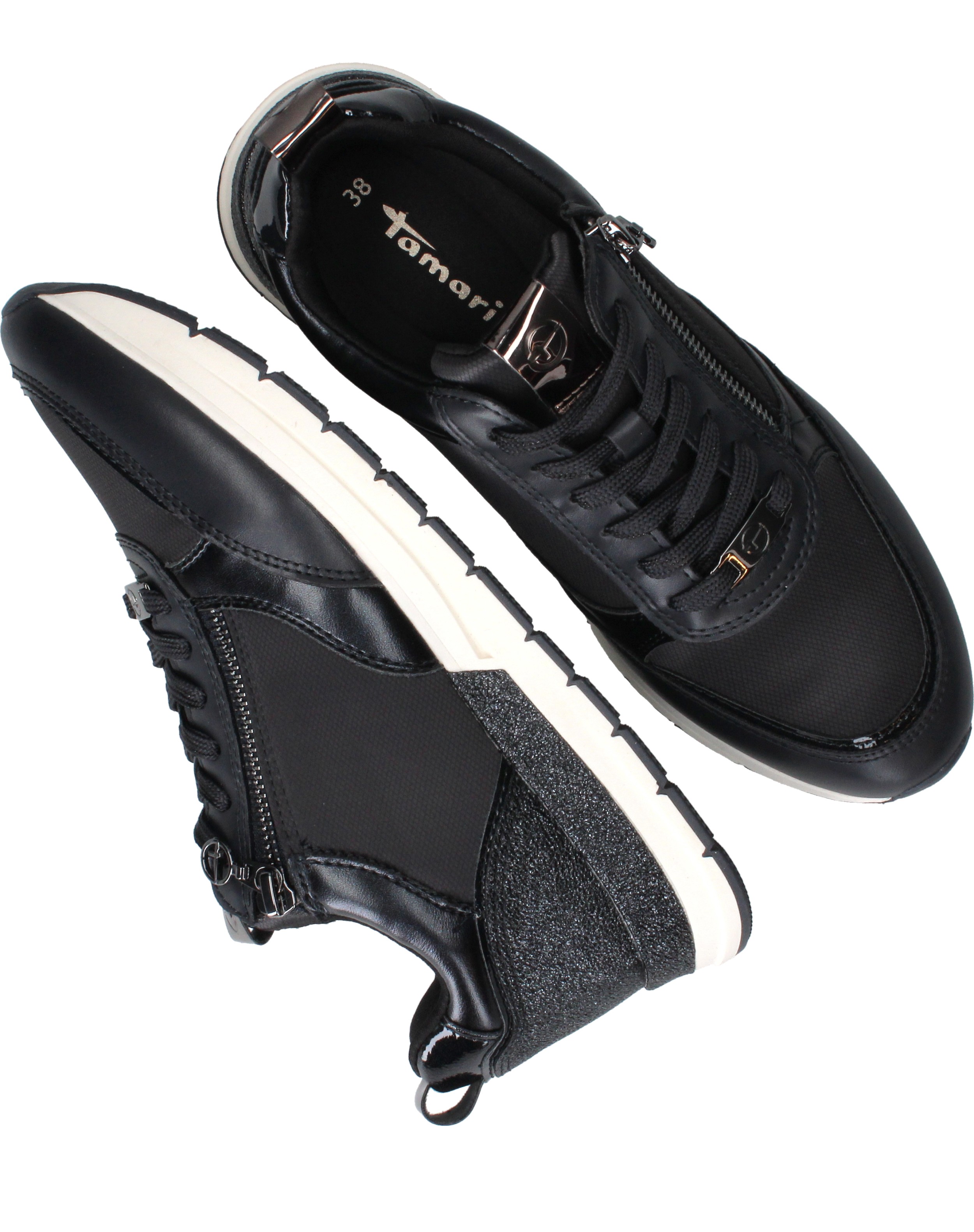 Tamaris Sneakers Dames Blauw, sneaker voor dames – foto 4