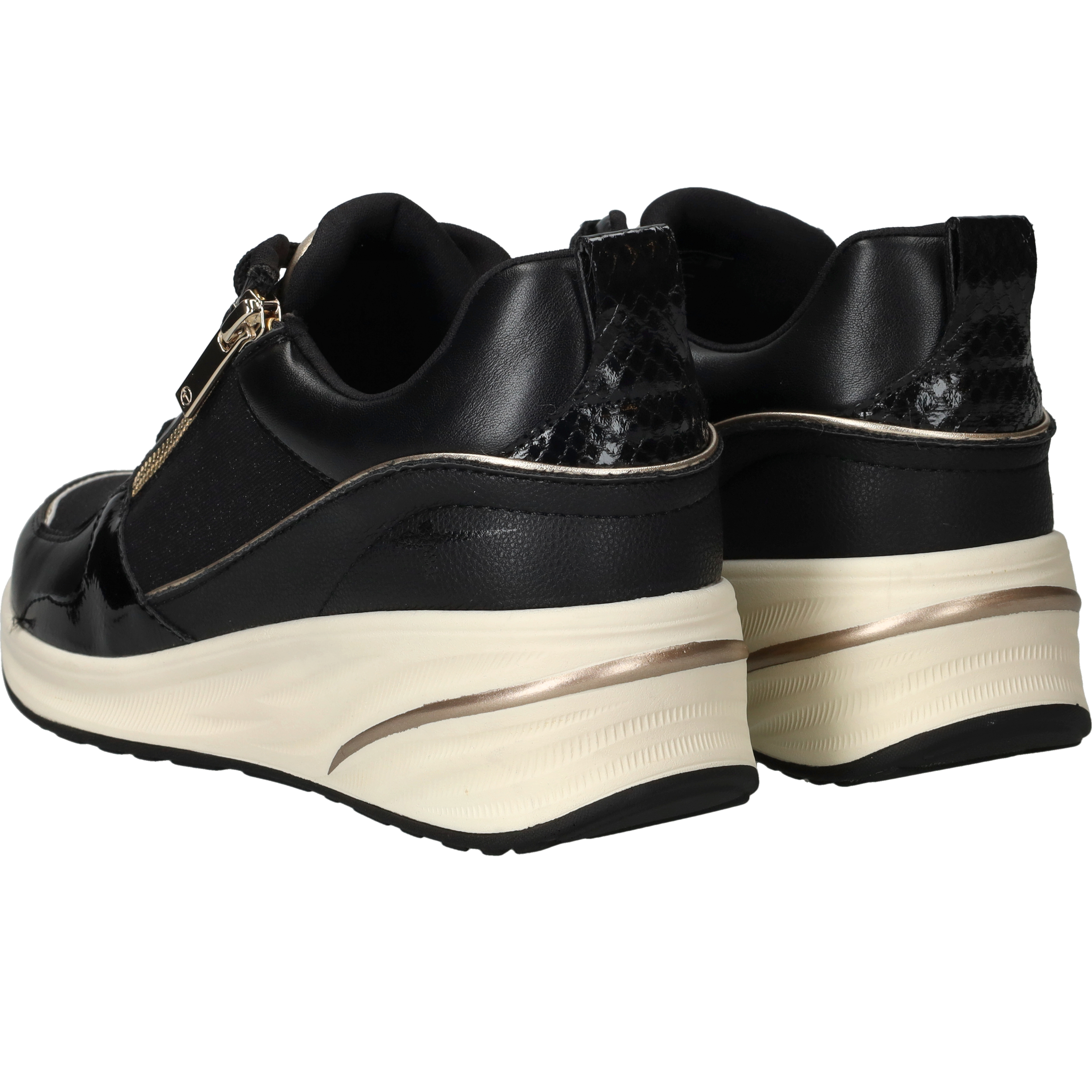 Tamaris Sneakers Dames Zwart, sneaker voor dames – foto 3