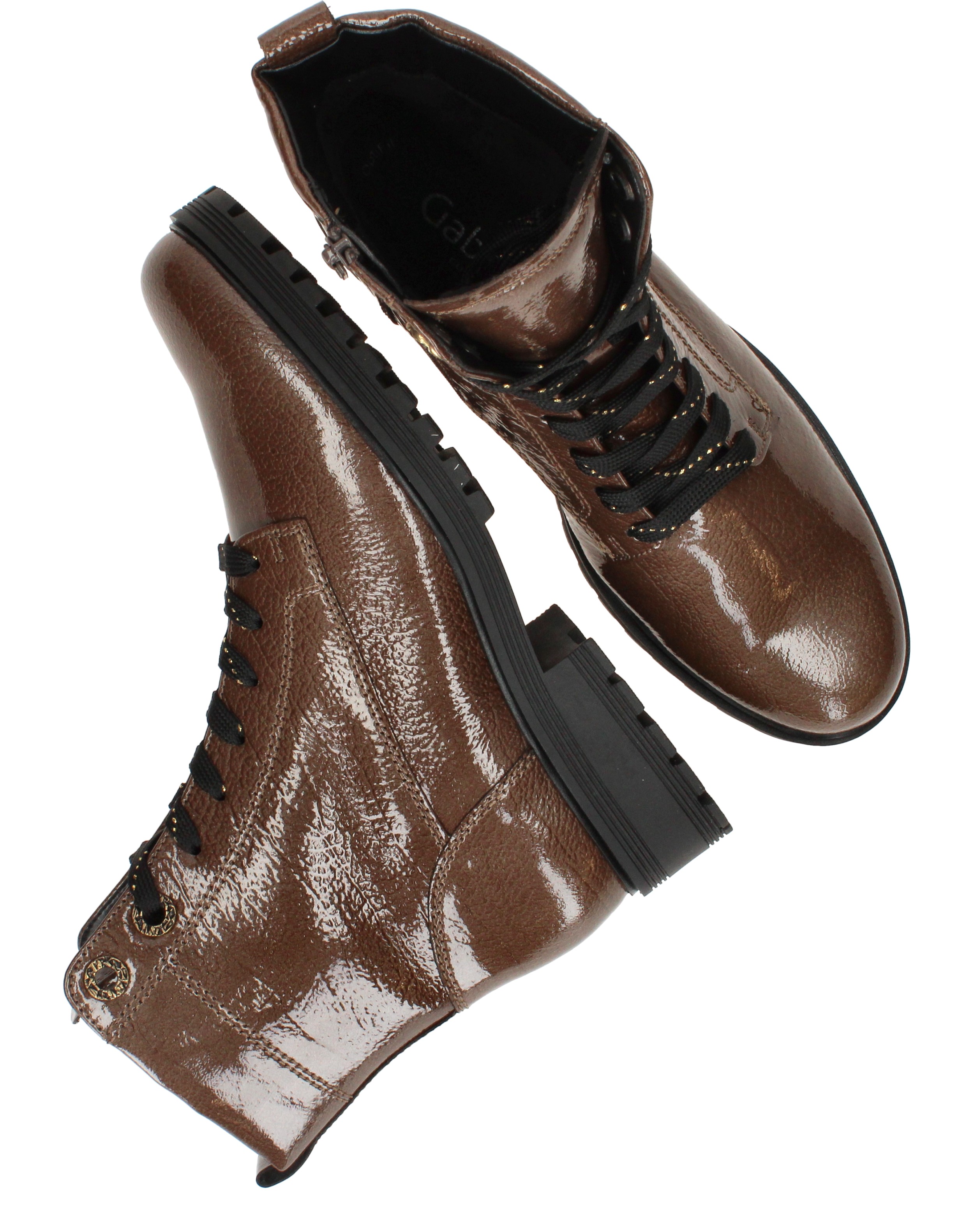 Gabor Veterboots Dames Bruin, veterboot voor dames – foto 4