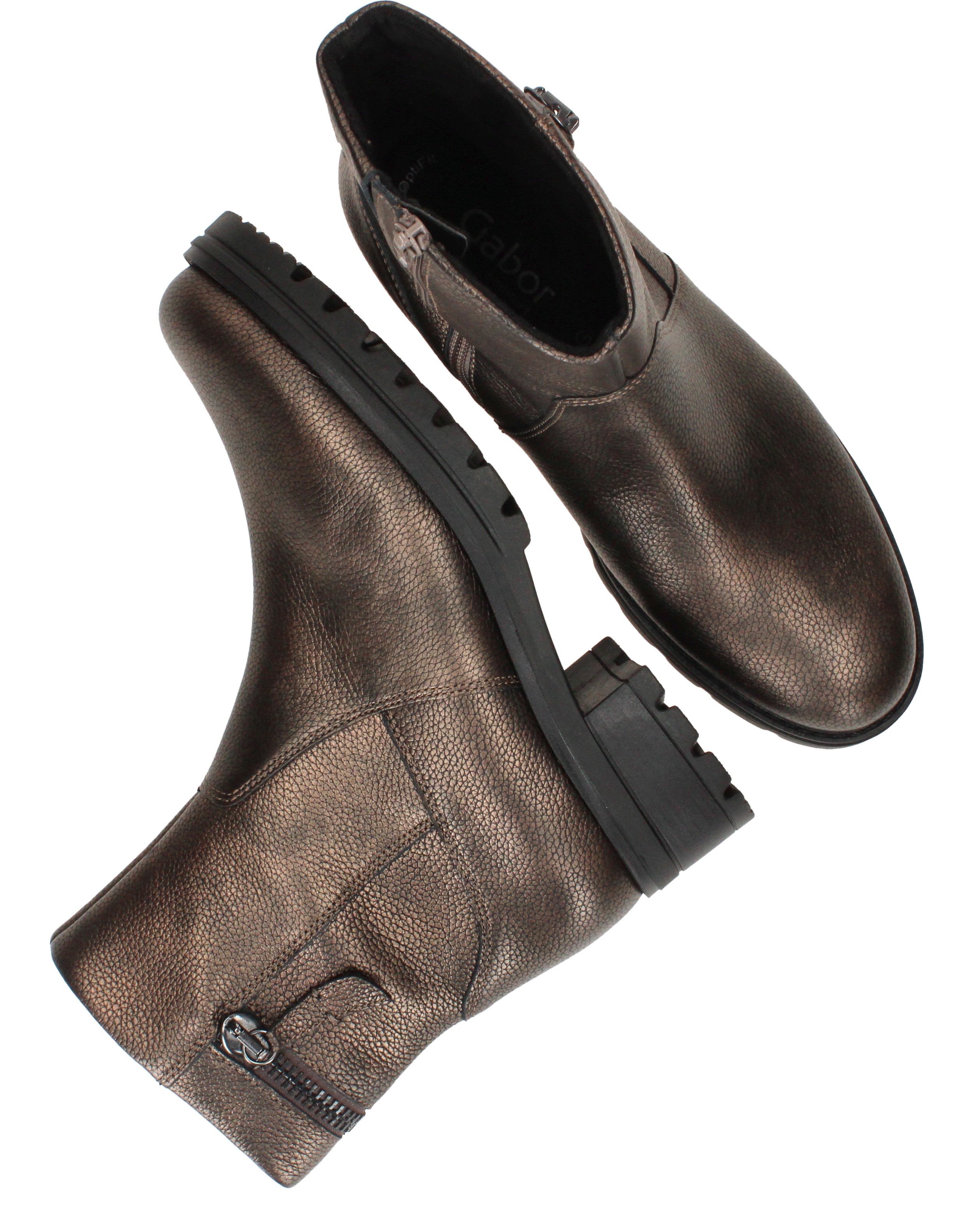 Gabor Bikerboots Dames Bruin, bikerboot voor dames – foto 4