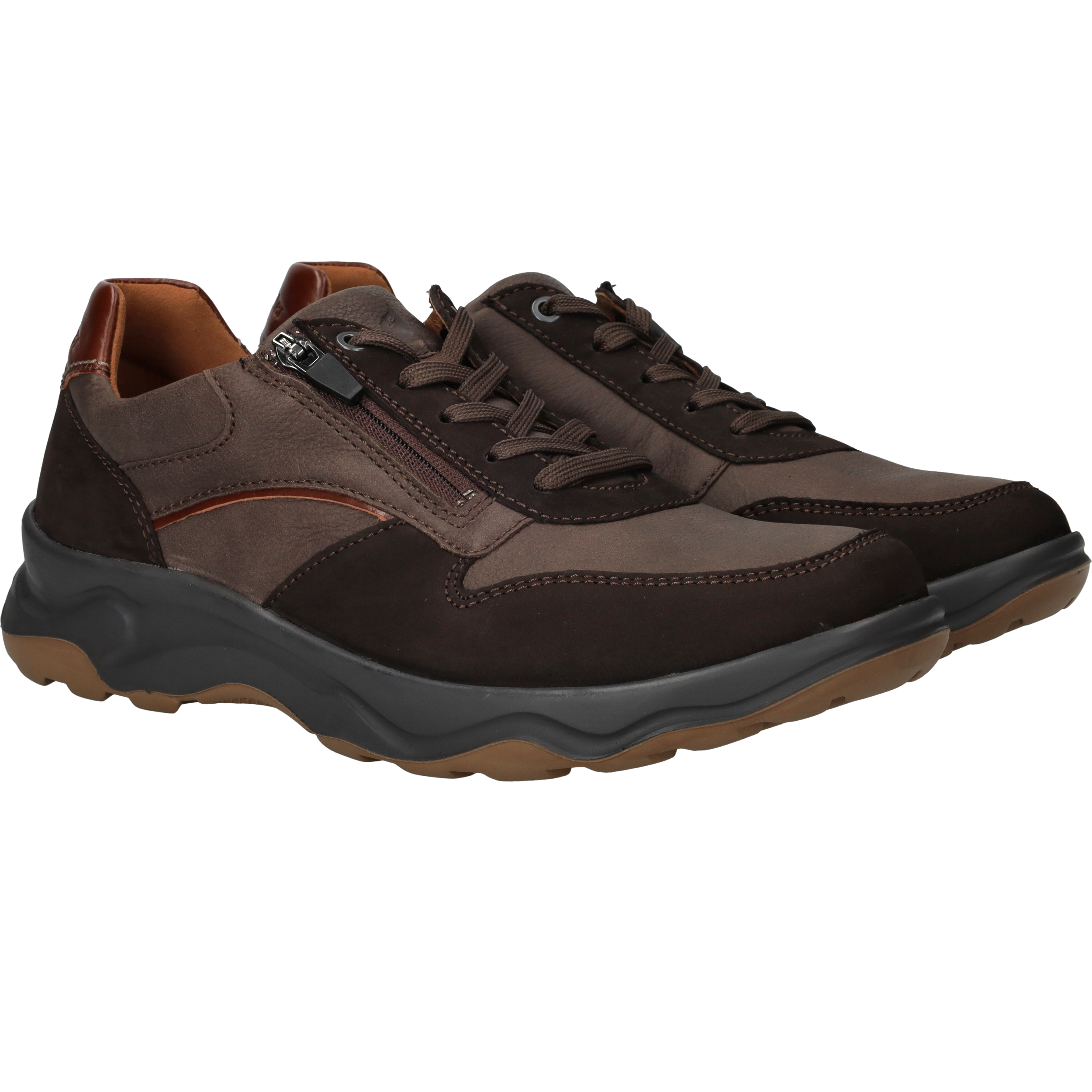 Waldlaufer Max Sneakers Heren Bruin, sneaker voor heren – foto 2