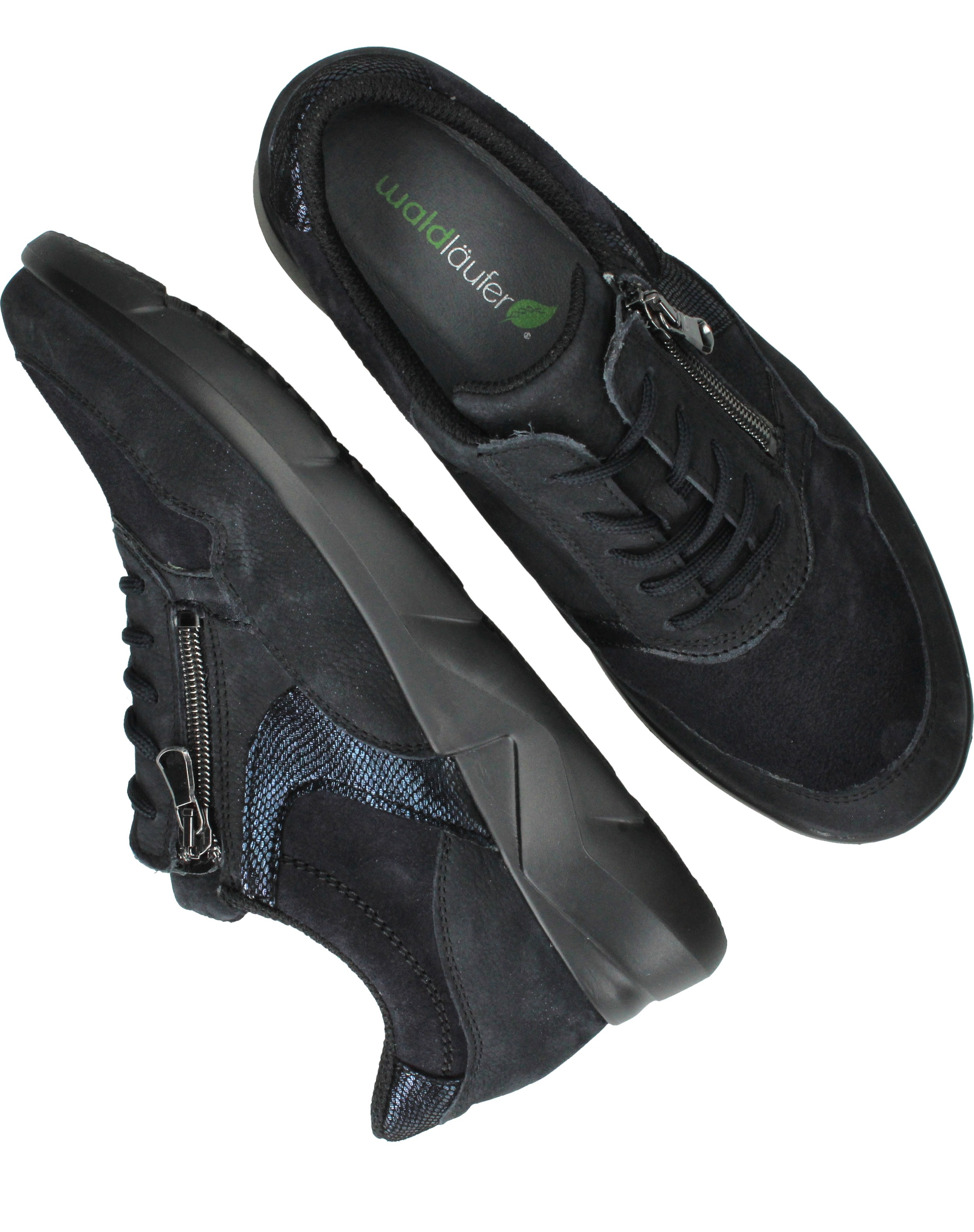 Waldlaufer Funky Sneakers Dames Blauw, sneaker voor dames – foto 4