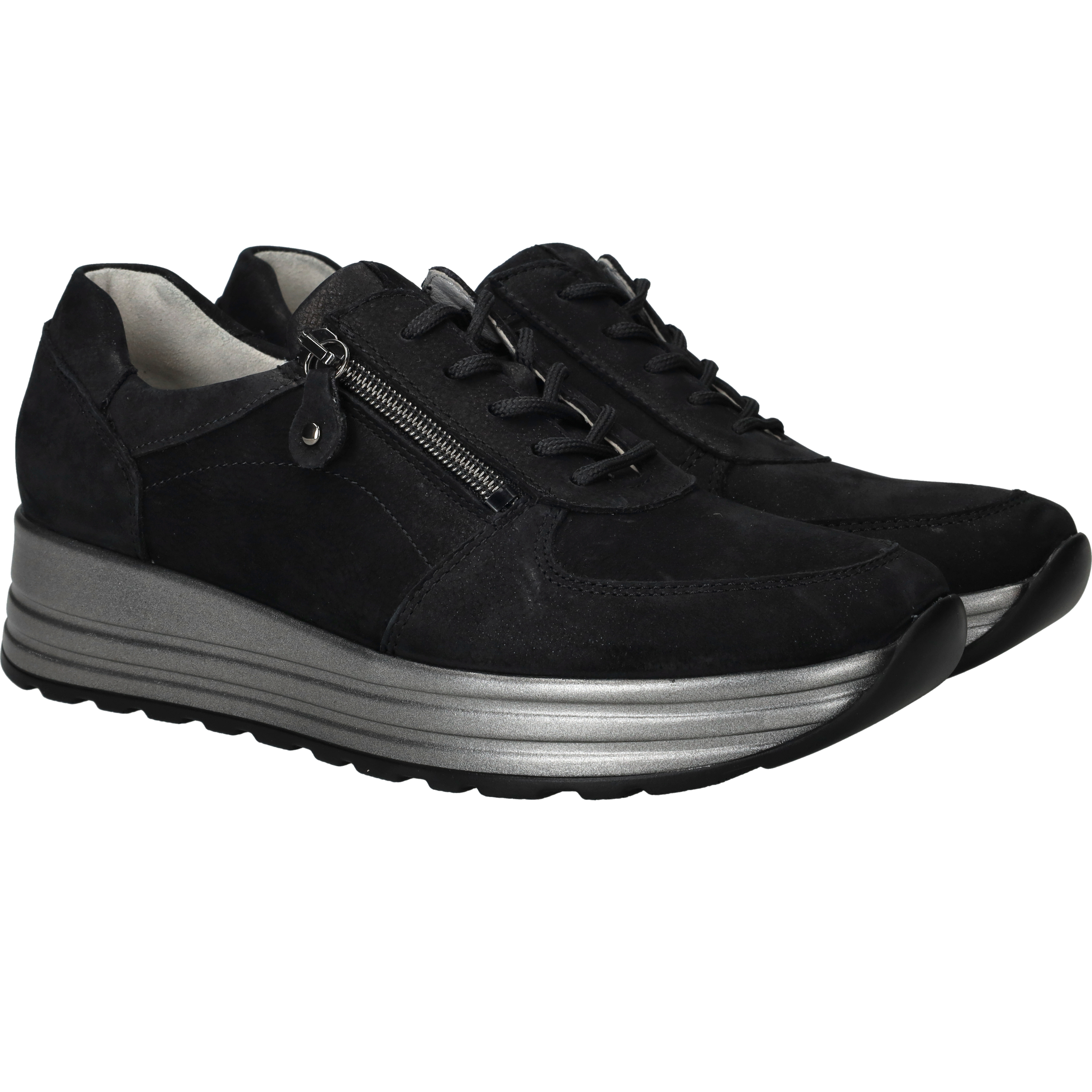 Waldlaufer Lana Sneakers Dames Zwart, sneaker voor dames – foto 2