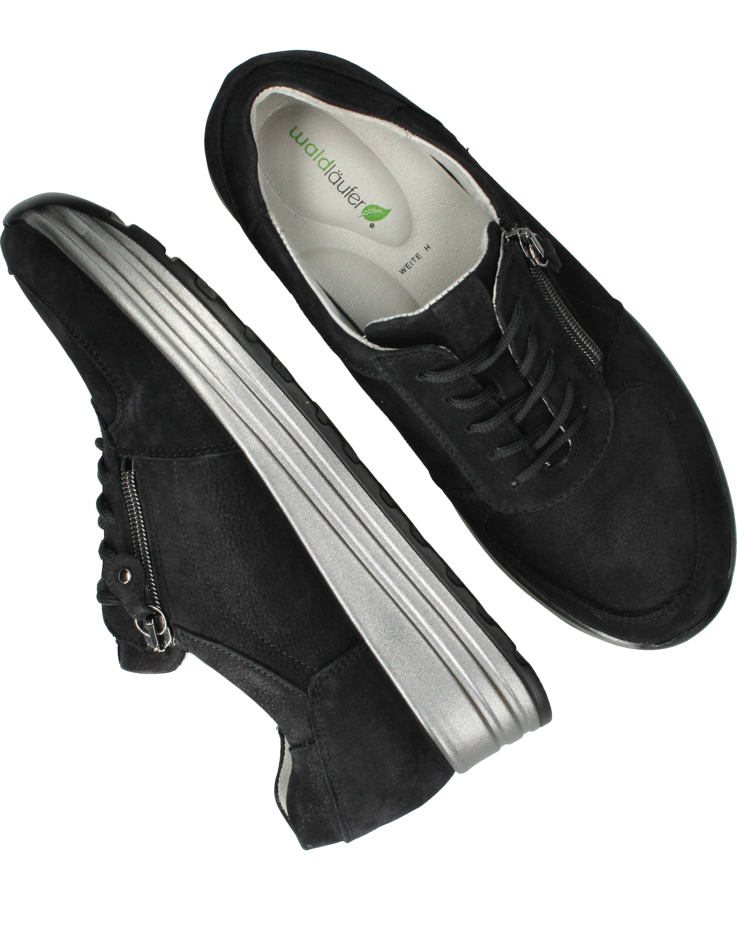 Waldlaufer Lana Sneakers Dames Zwart, sneaker voor dames – foto 4
