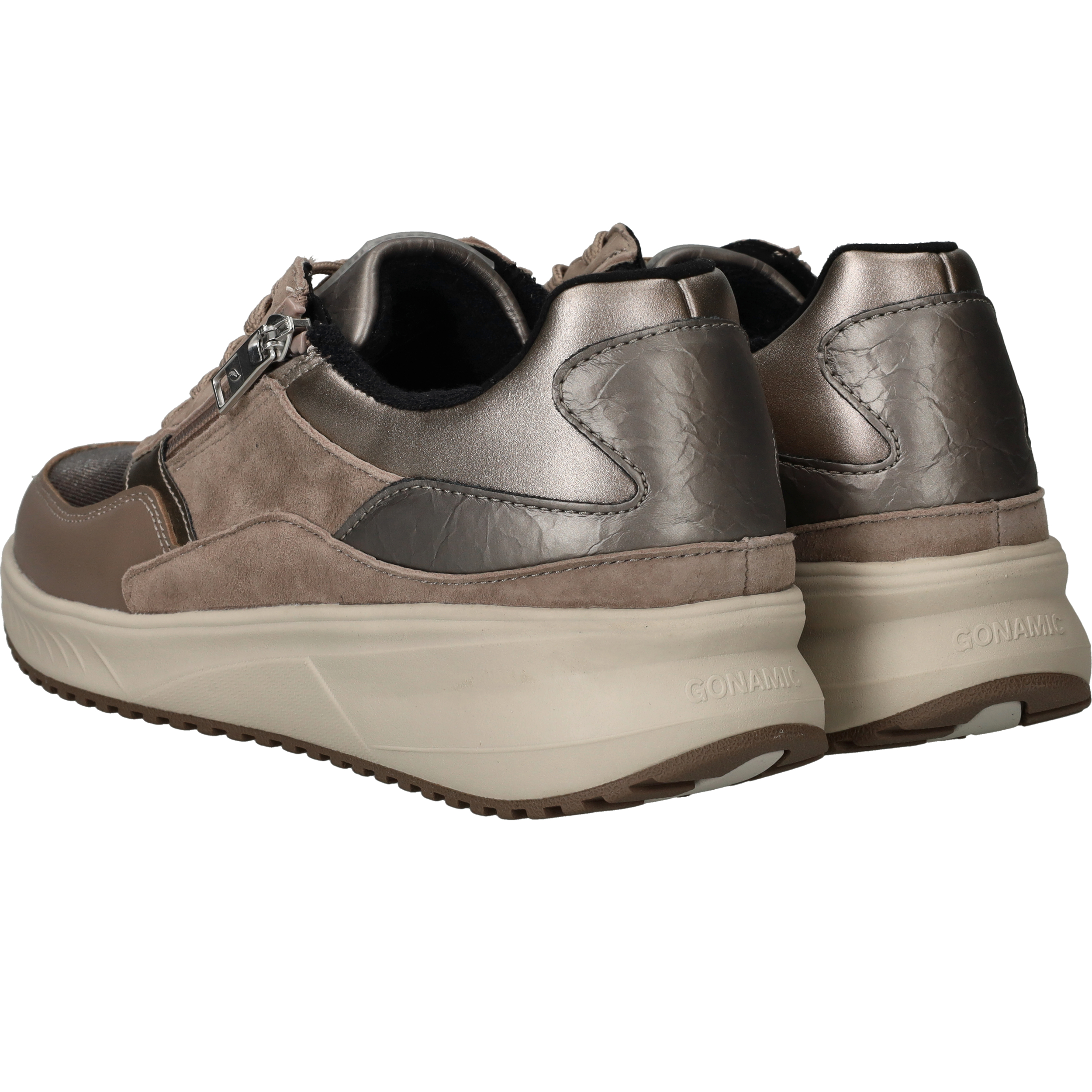 Waldlaufer Mara Sneakers Dames Taupe, sneaker voor dames – foto 3