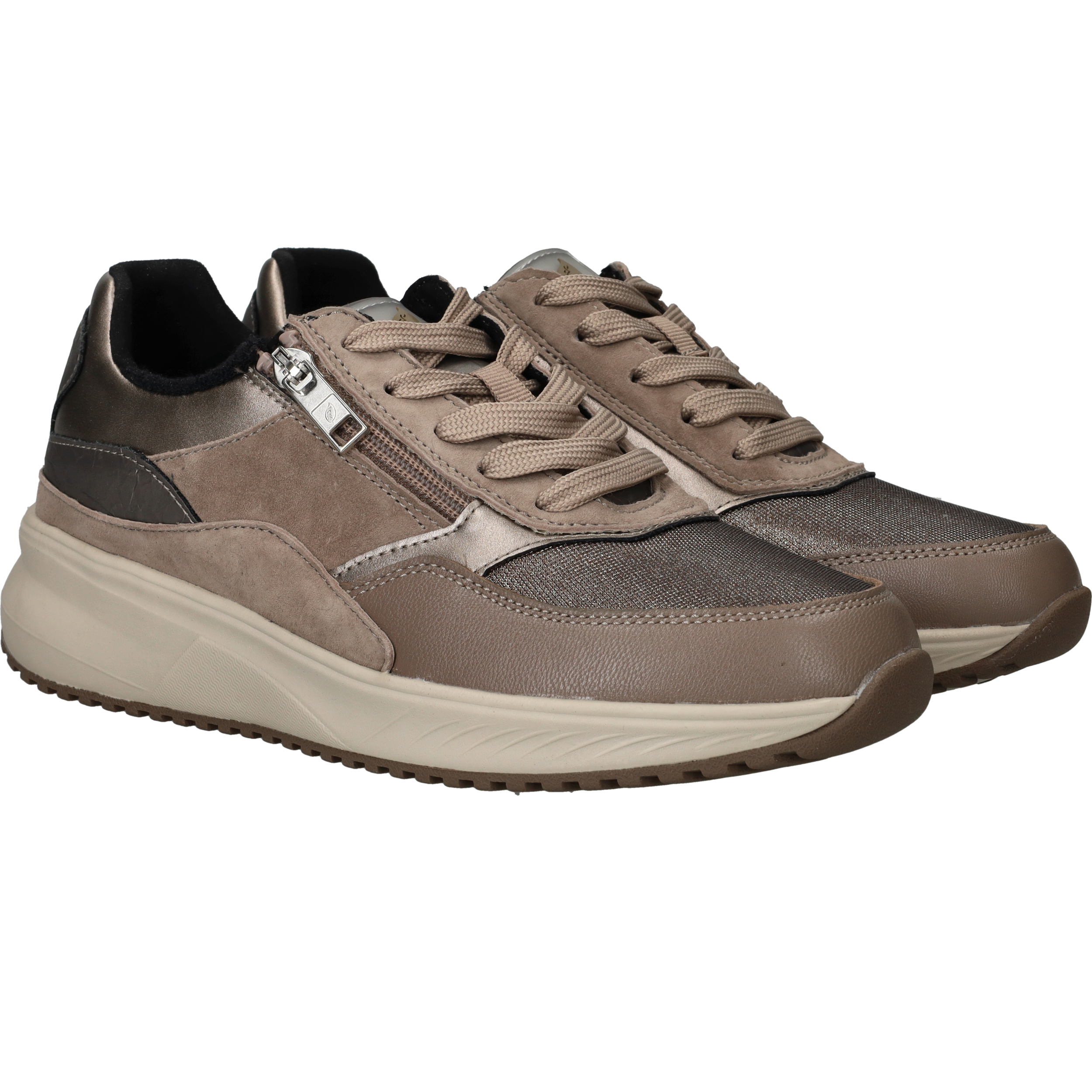 Waldlaufer Mara Sneakers Dames Taupe, sneaker voor dames – foto 2