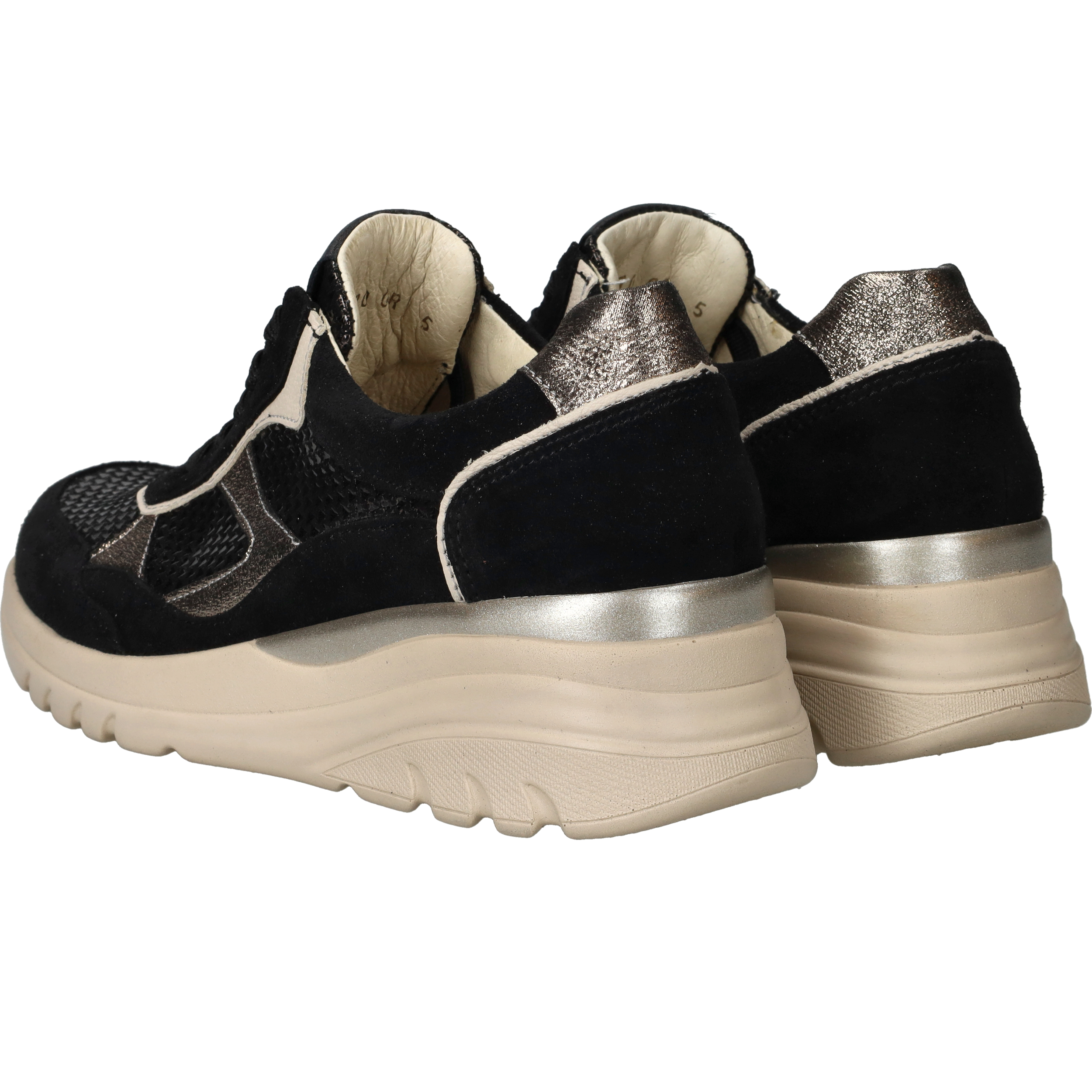 Waldlaufer Carla Sneakers Dames Zwart – foto 2