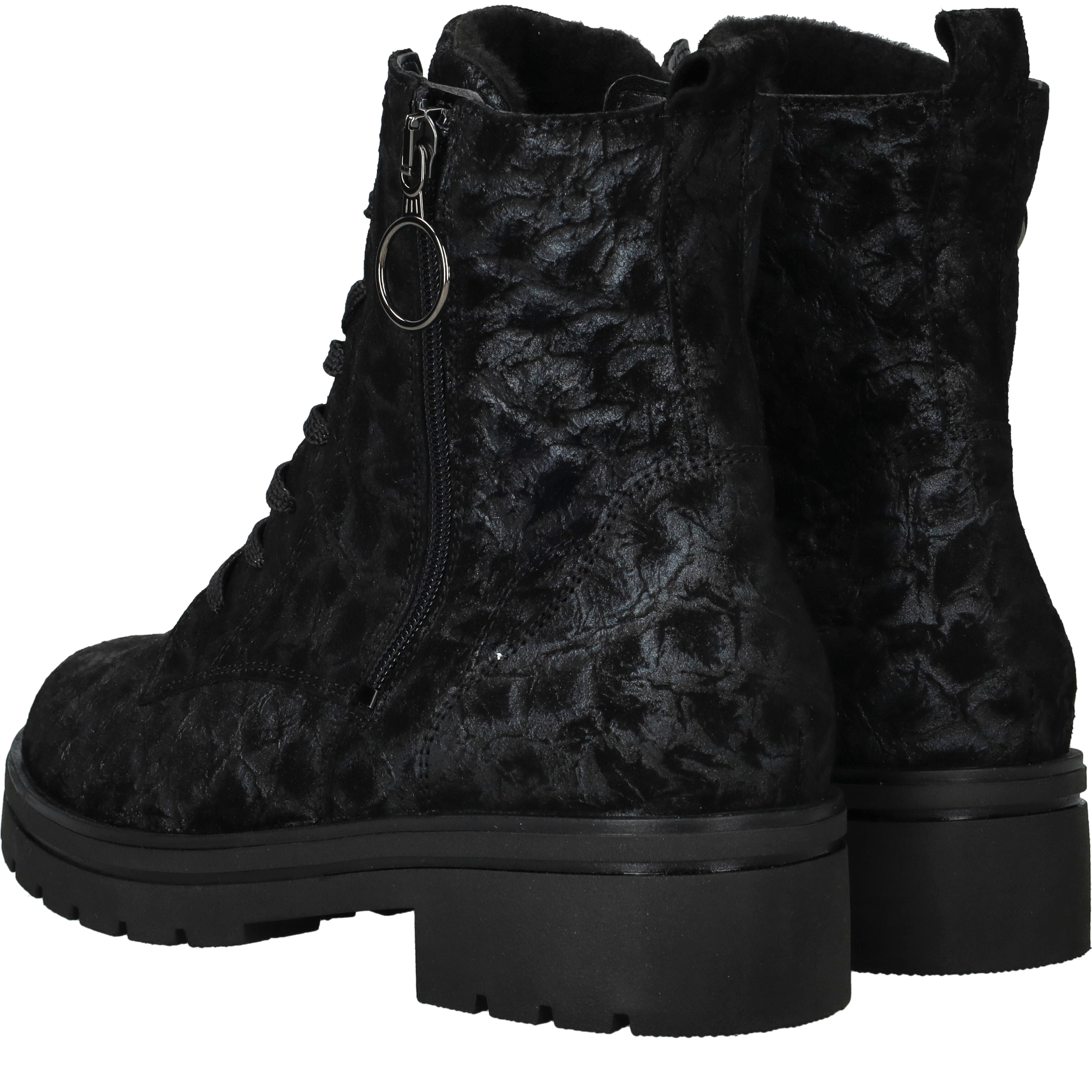 Waldlaufer Zoe Veterboots Dames Zwart, veterboot voor dames – foto 3