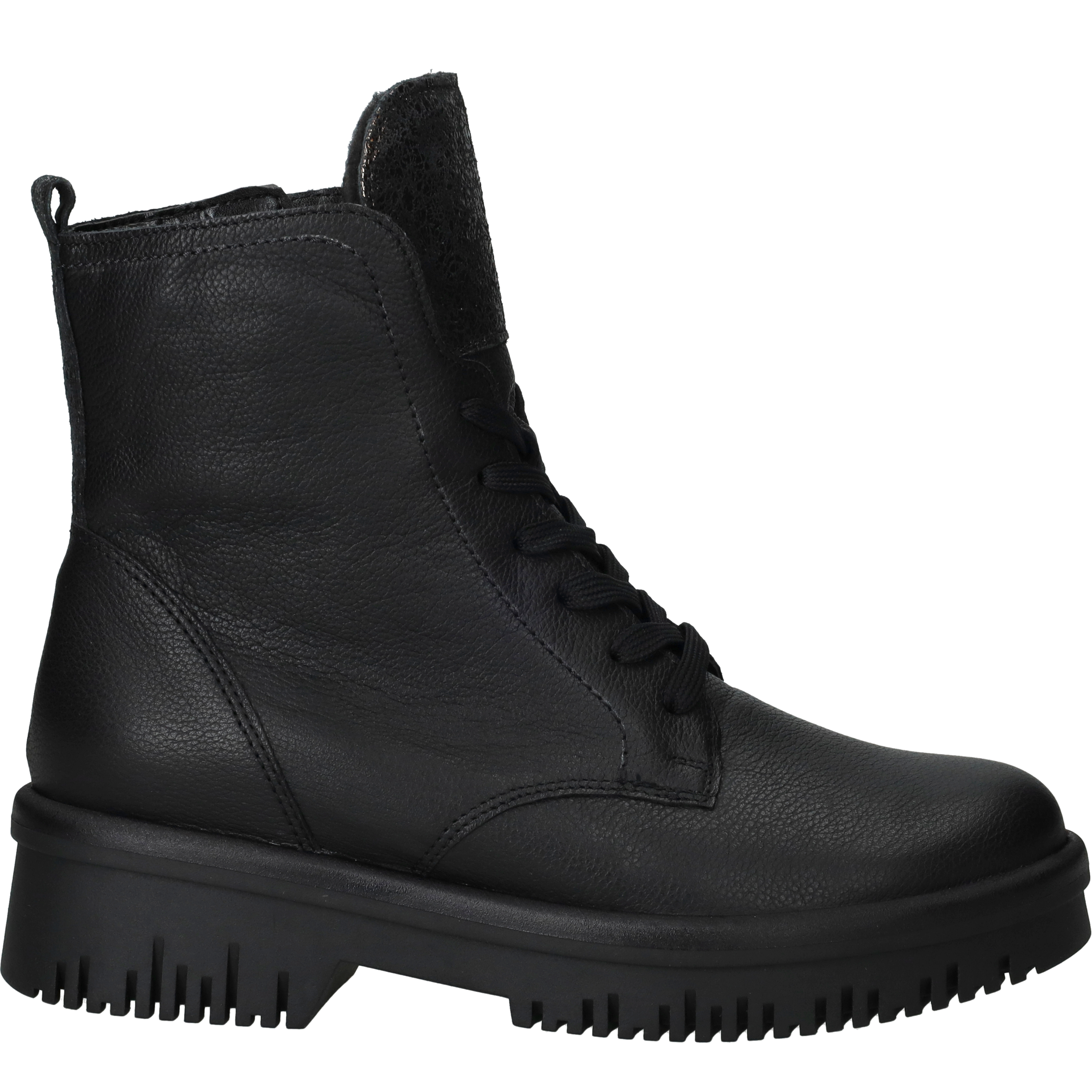 Waldlaufer Alea Veterboots Dames Zwart