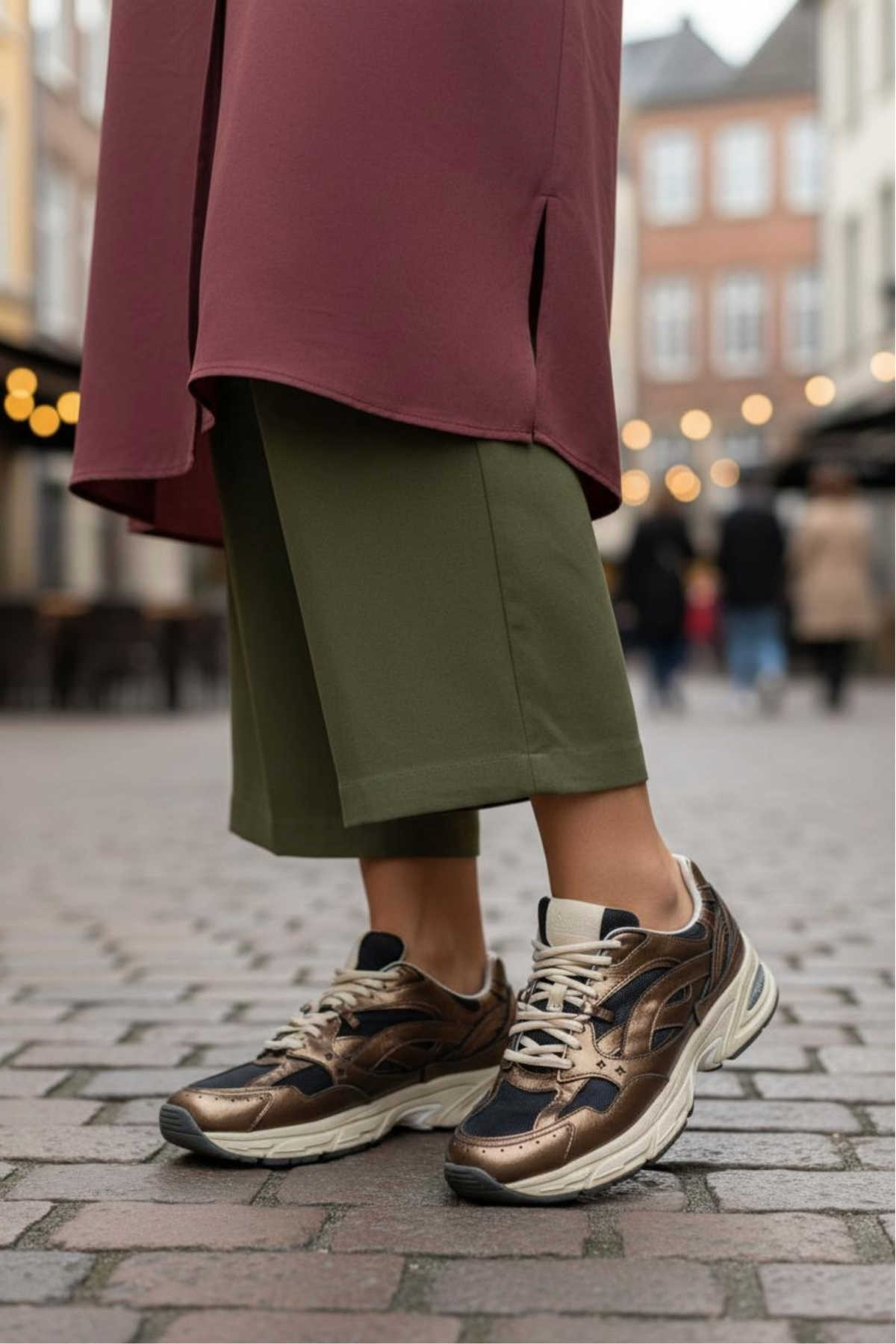 IQONIC Sneakers Dames Bruin