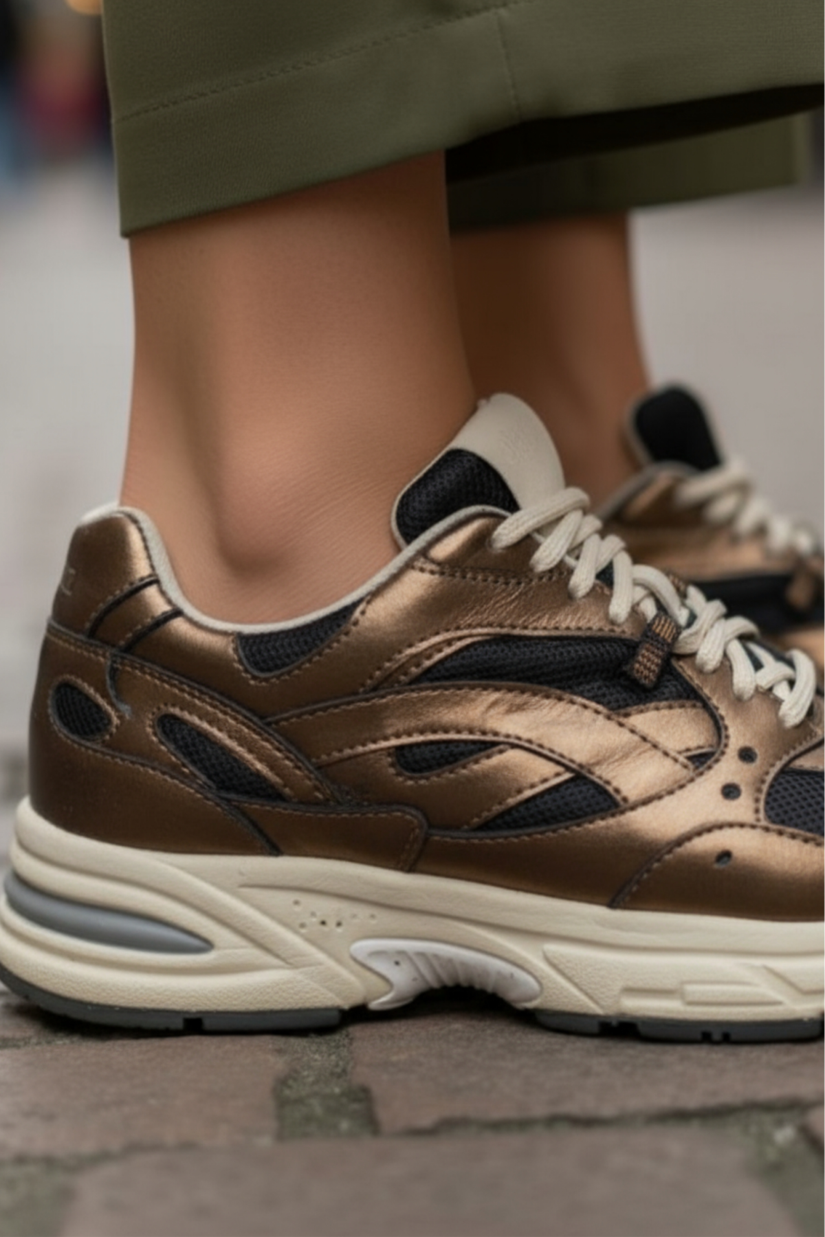 IQONIC Sneakers Dames Bruin – foto 3