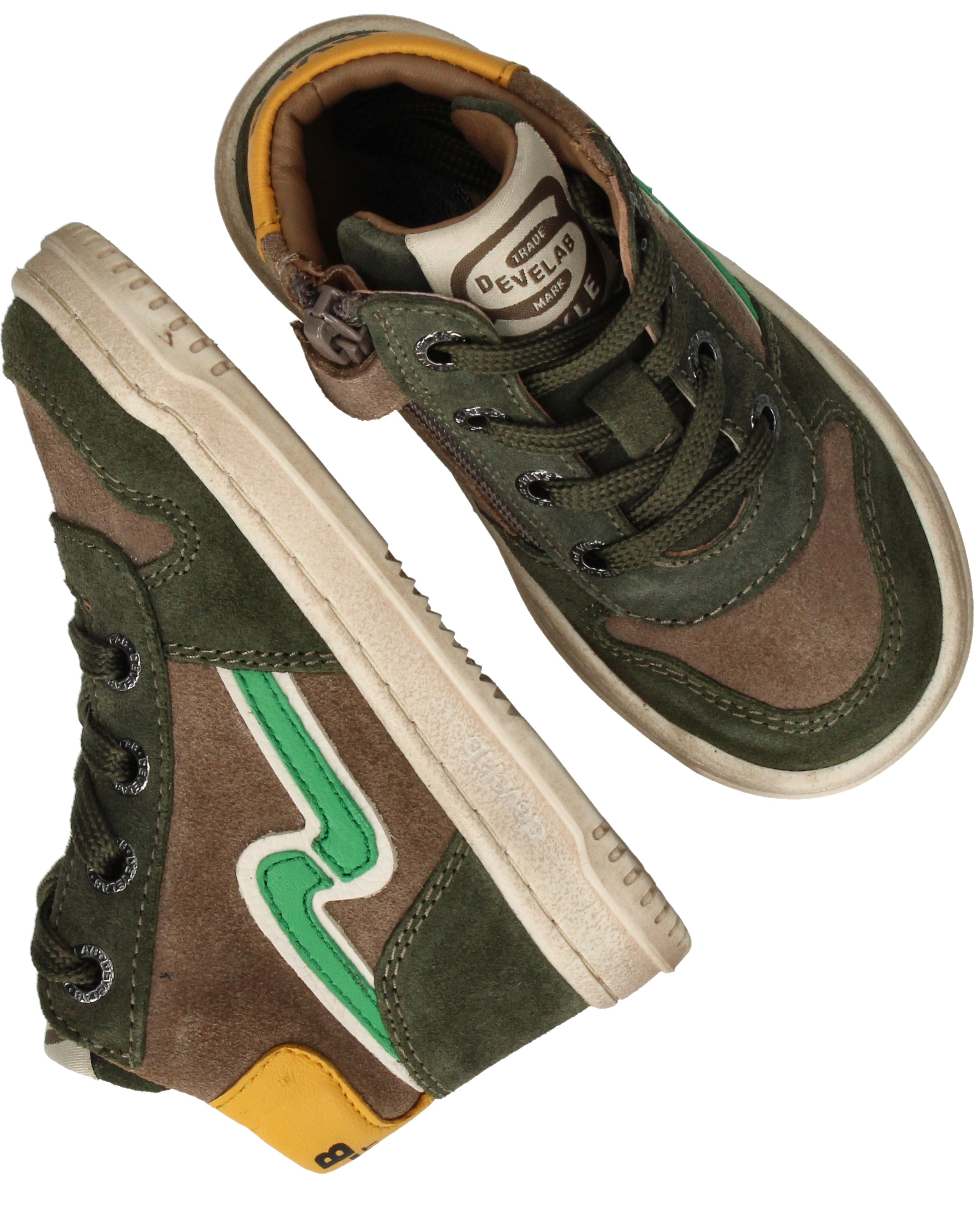 Develab Sneakers Jongens Bruin – foto 3
