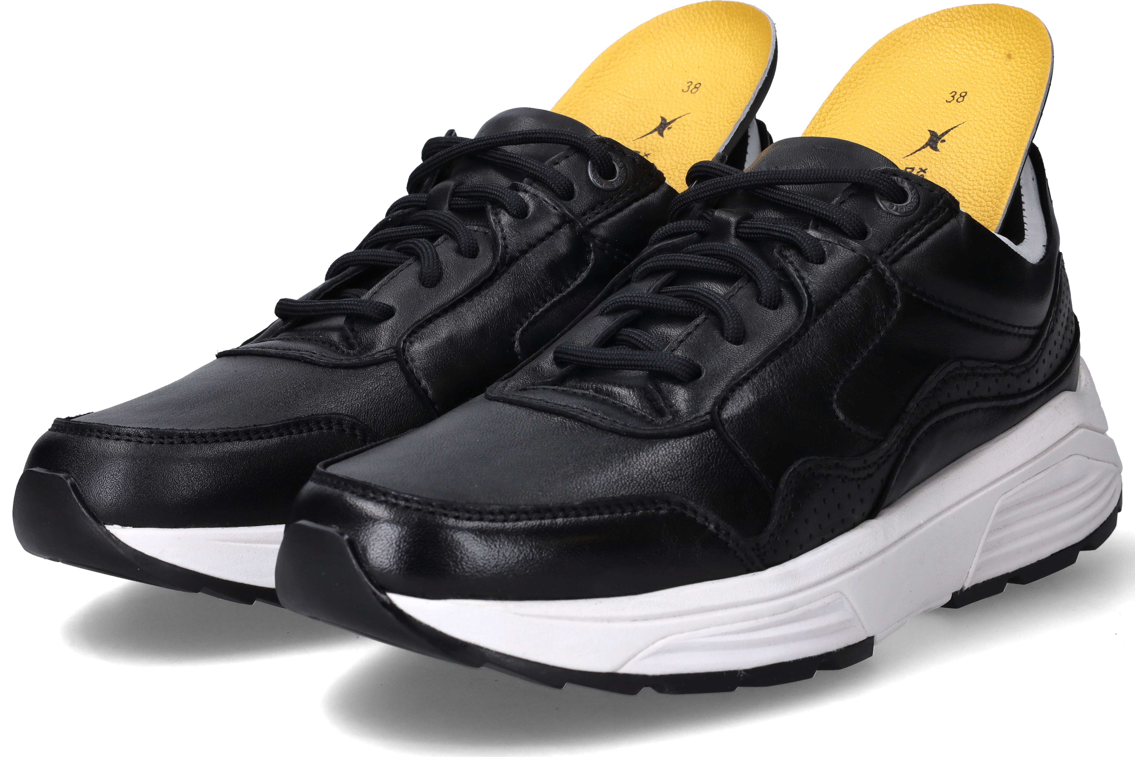 Dames Veterschoenen Xsensible Golden Gate Lady Black Zwart - Maat 36