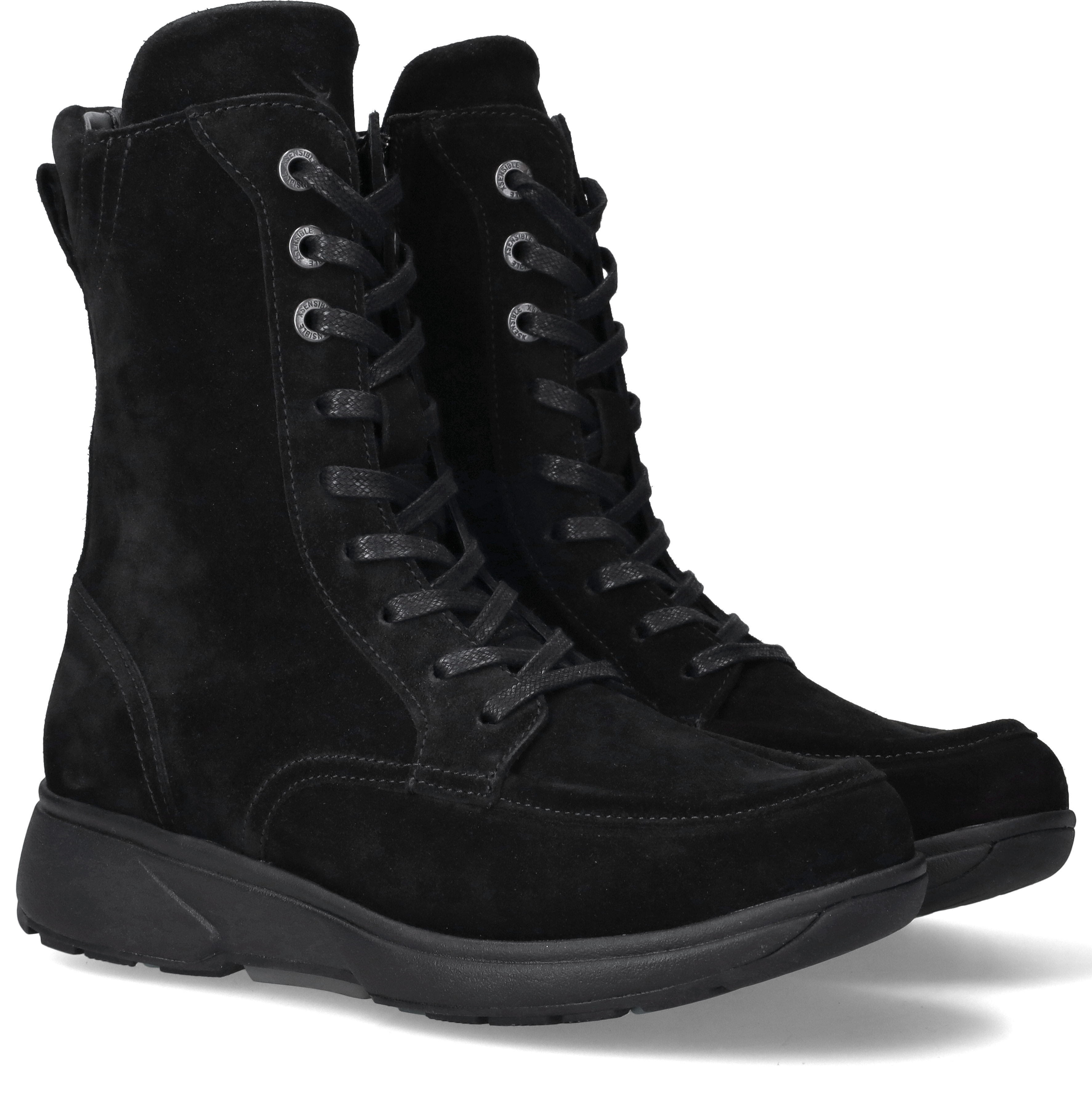 Xsensible Emilia Stretchwalker Veterboots Dames Zwart, sneaker voor dames – foto 2