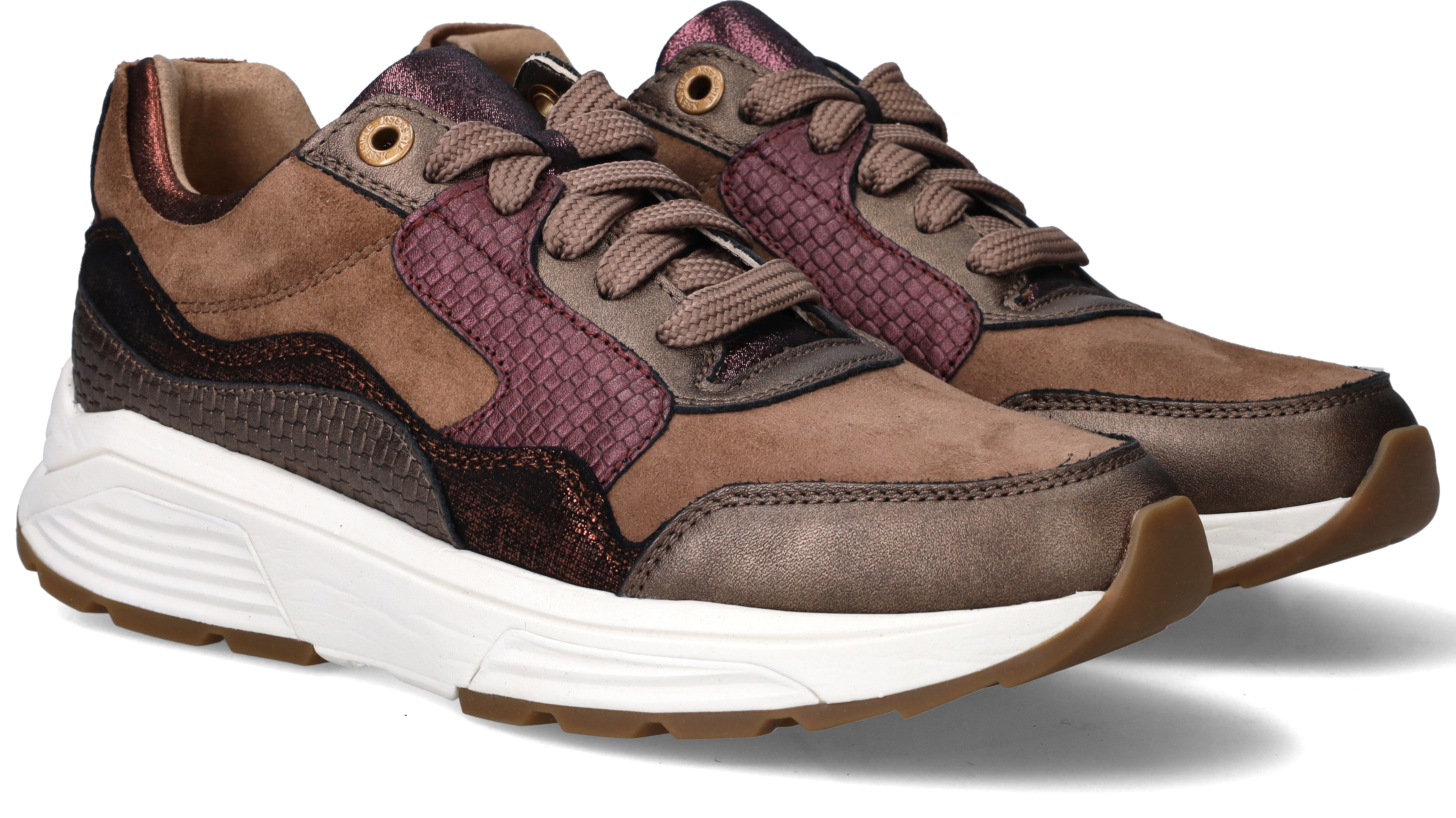 Xsensible Golden Gate Stretchwalker Sneakers Dames Bruin, sneaker voor dames – foto 4