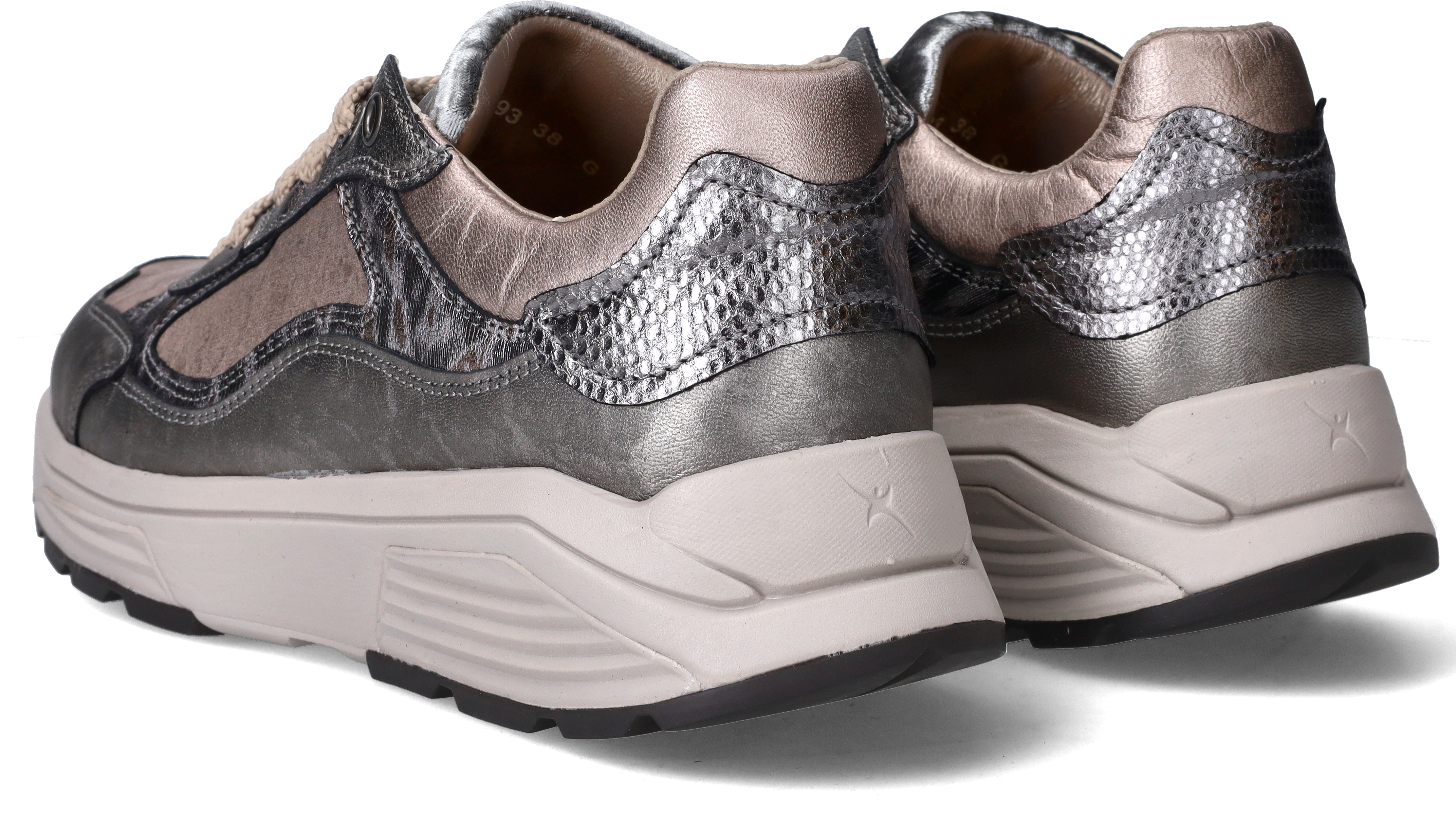 Xsensible Milau Stretchwalker Sneakers Dames Zilver, sneaker voor dames – foto 4