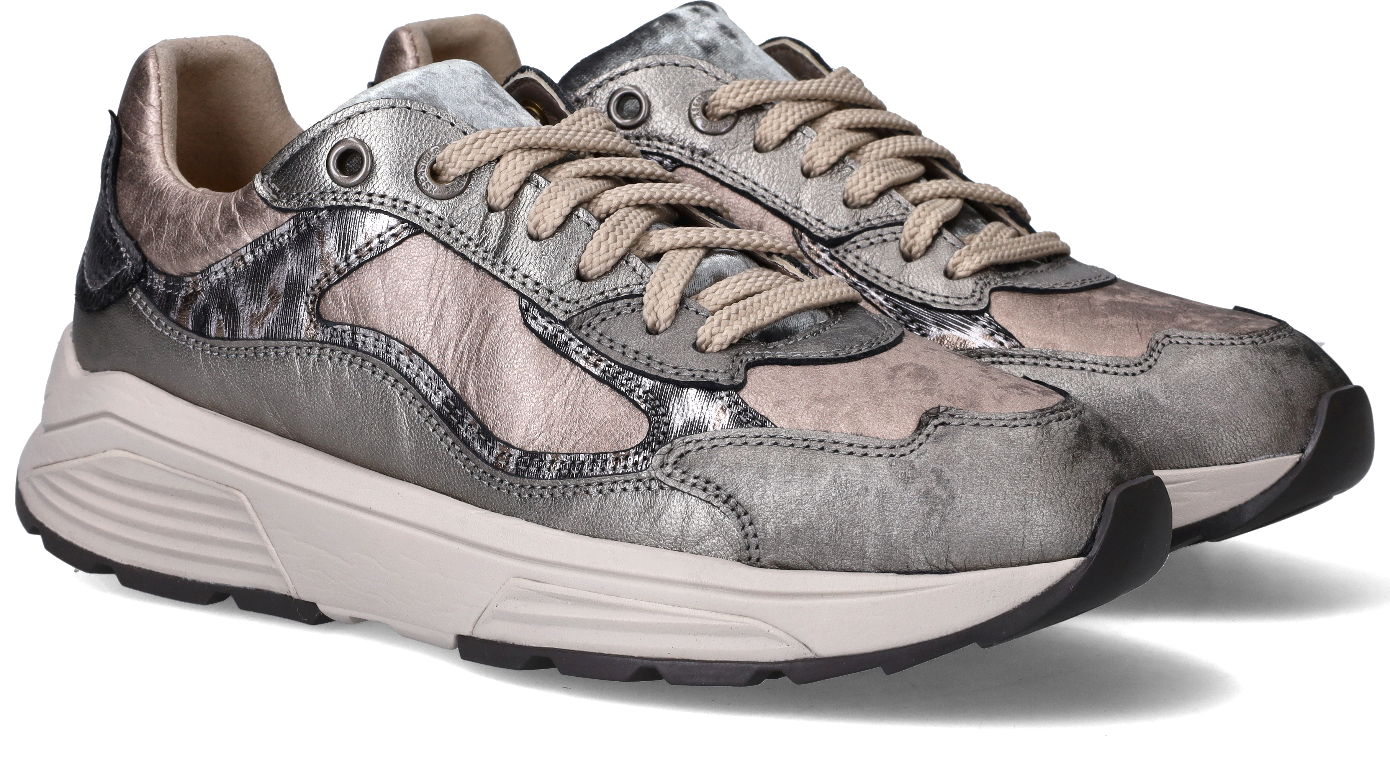 Xsensible Milau Stretchwalker Sneakers Dames Zilver, sneaker voor dames – foto 3