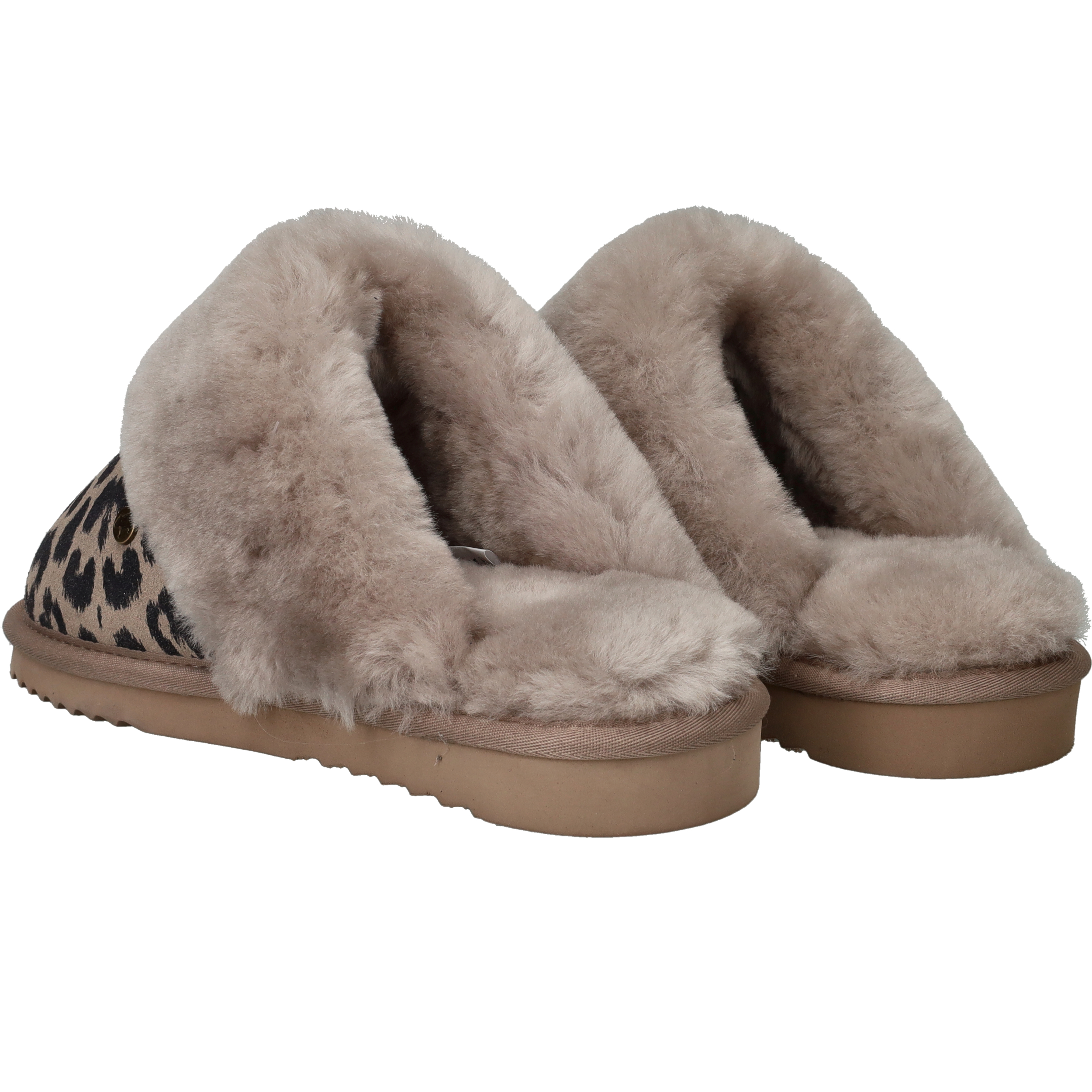 Warmbat Collie Pantoffels Dames Taupe, pantoffel voor dames – foto 3