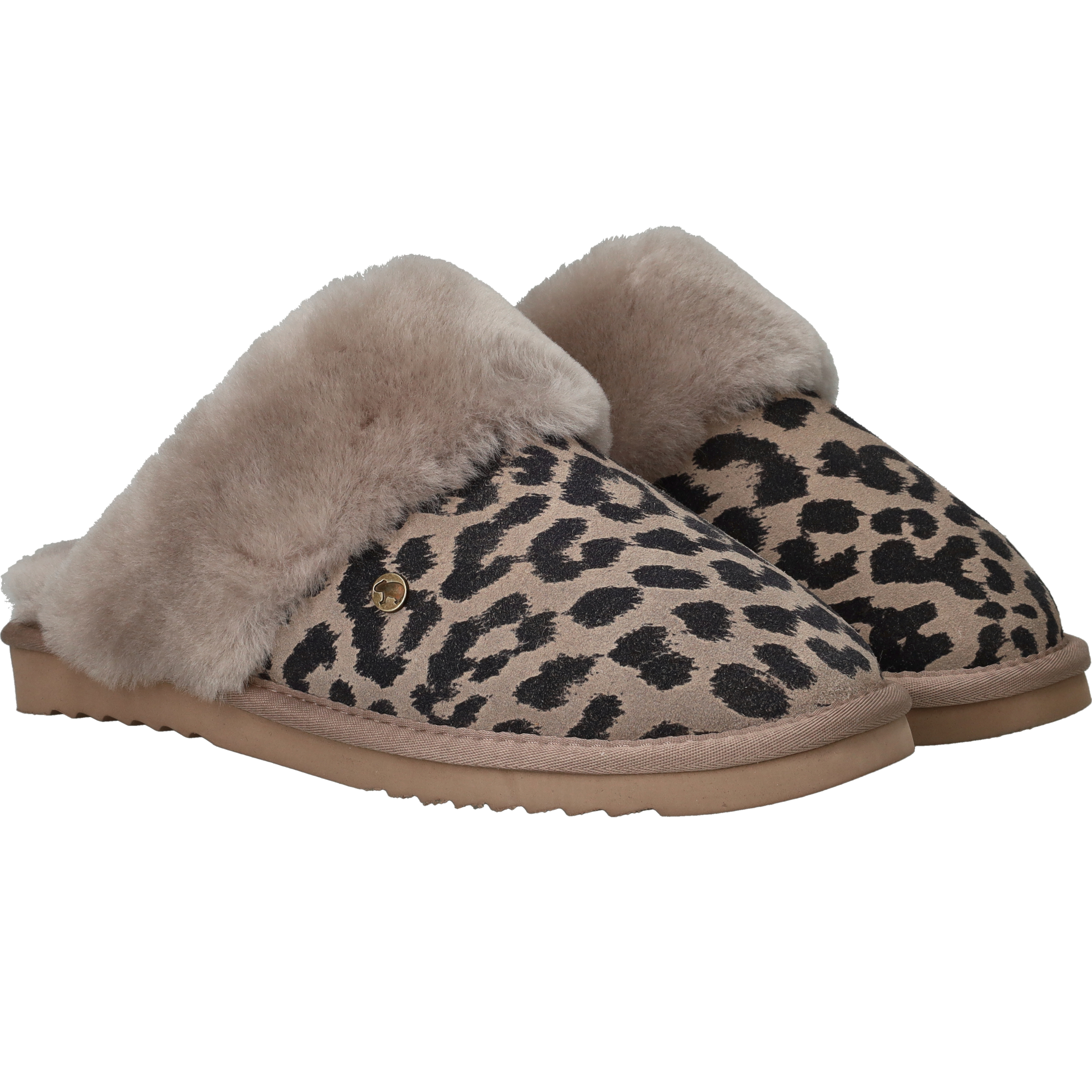 Warmbat Collie Pantoffels Dames Taupe, pantoffel voor dames – foto 2