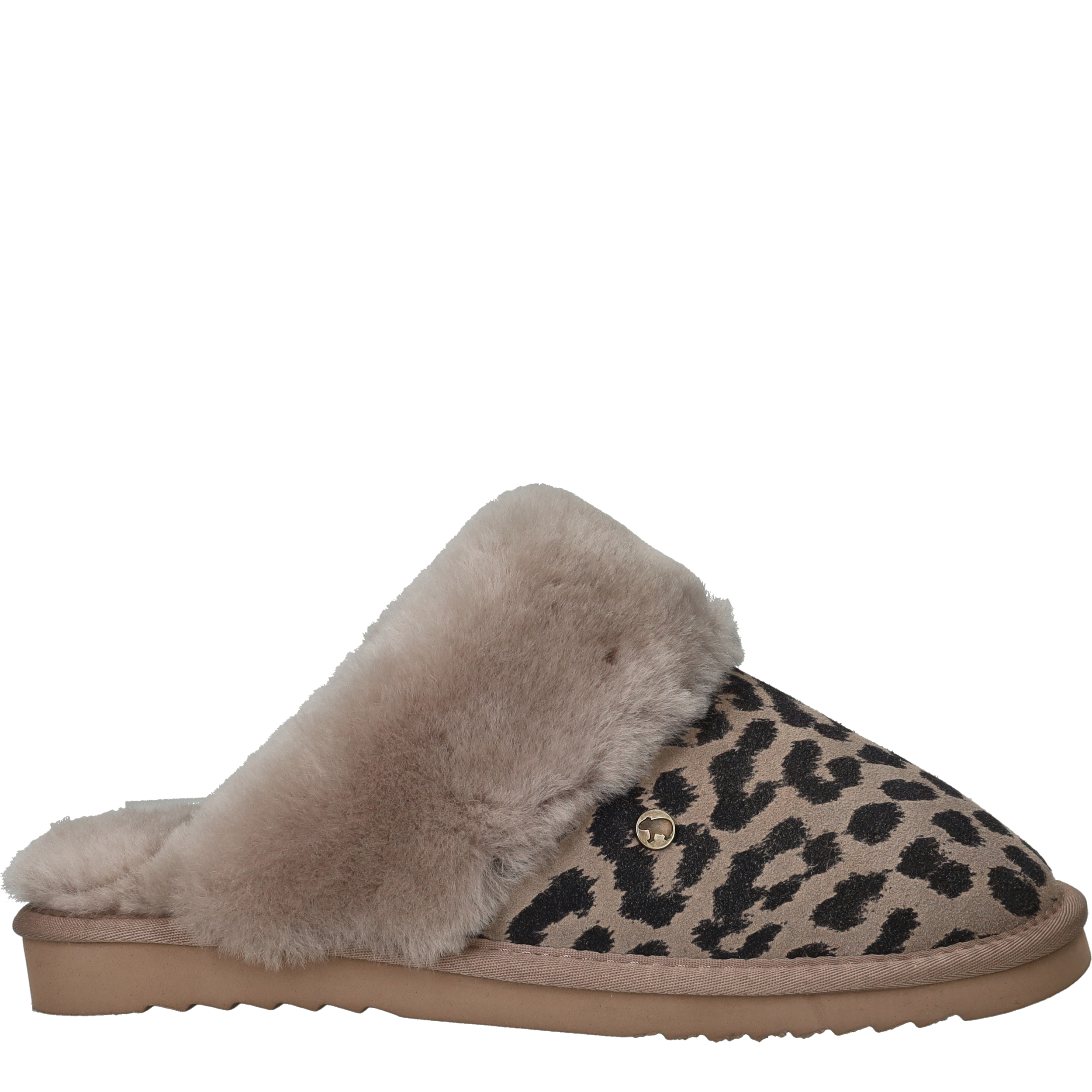 Warmbat Collie Pantoffels Dames Taupe