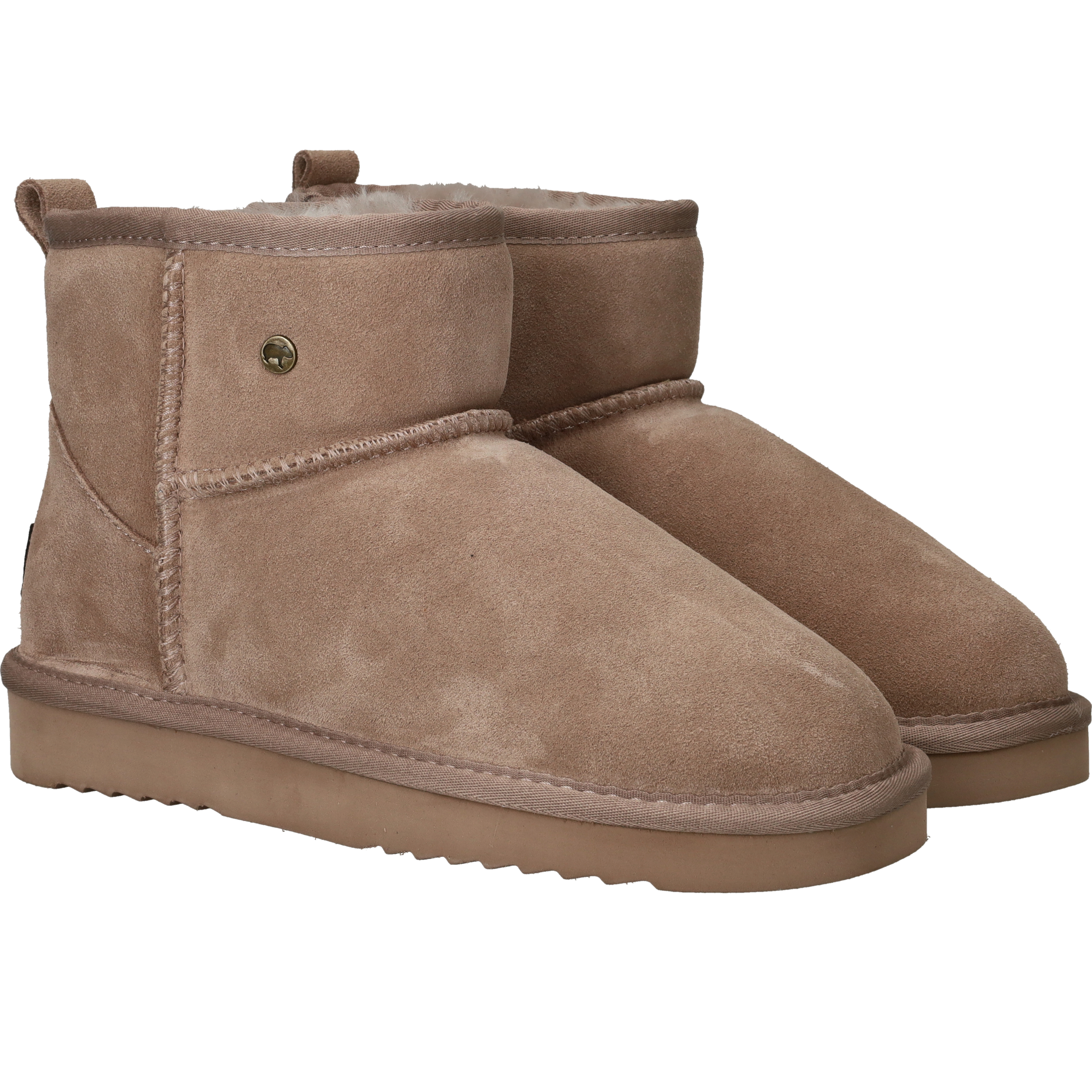 Warmbat Wallaby Boots Dames Taupe, enkellaars voor dames – foto 2