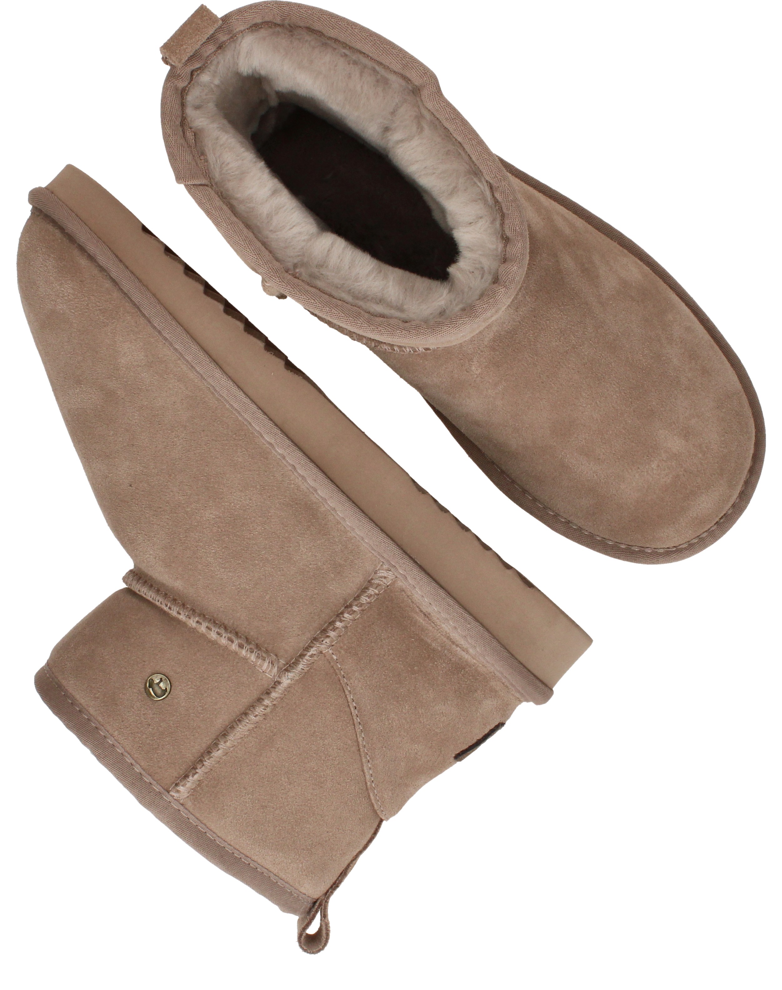 Warmbat Wallaby Boots Dames Taupe, enkellaars voor dames – foto 4