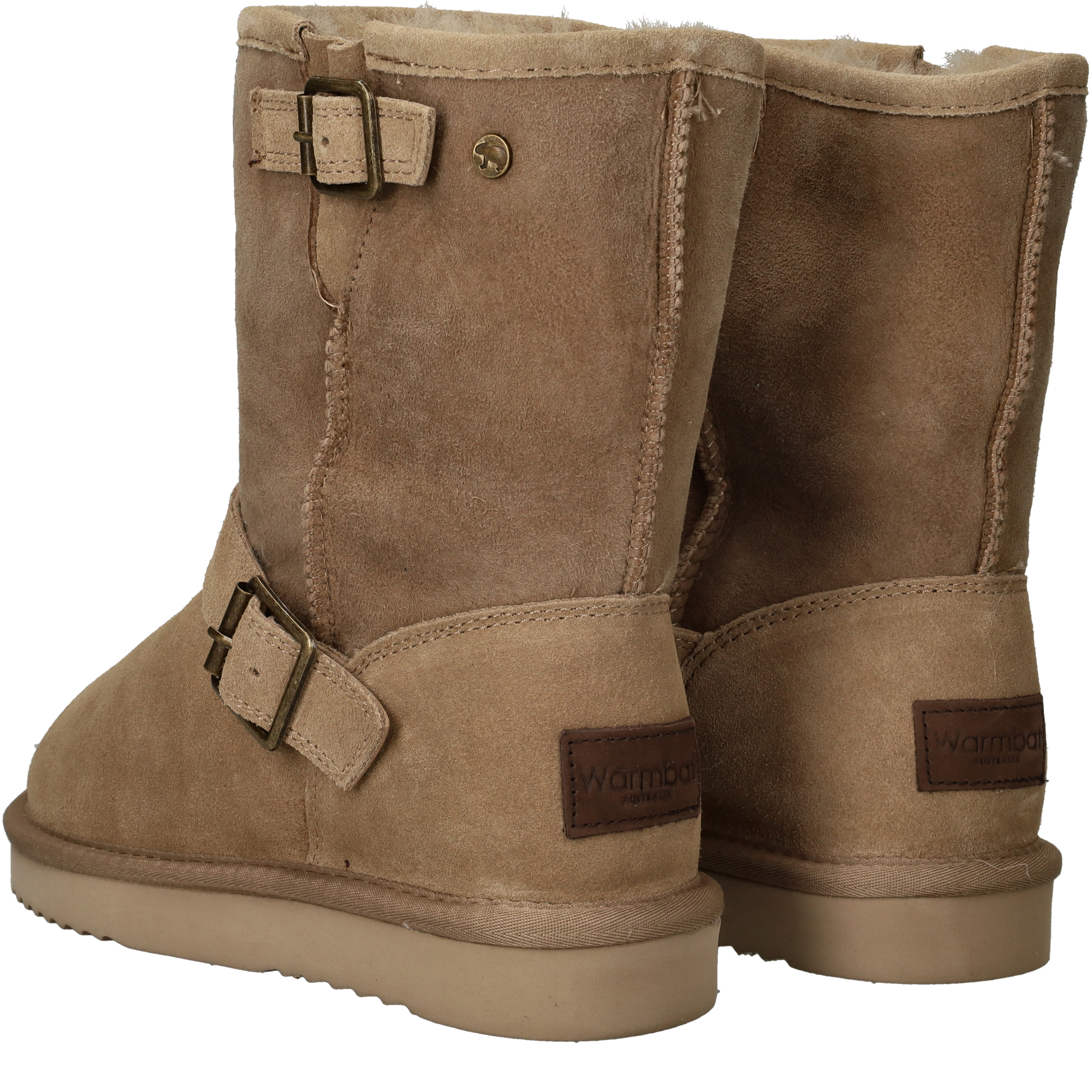 Warmbat Kangaroo Boots Dames Beige, enkellaars voor dames – foto 3