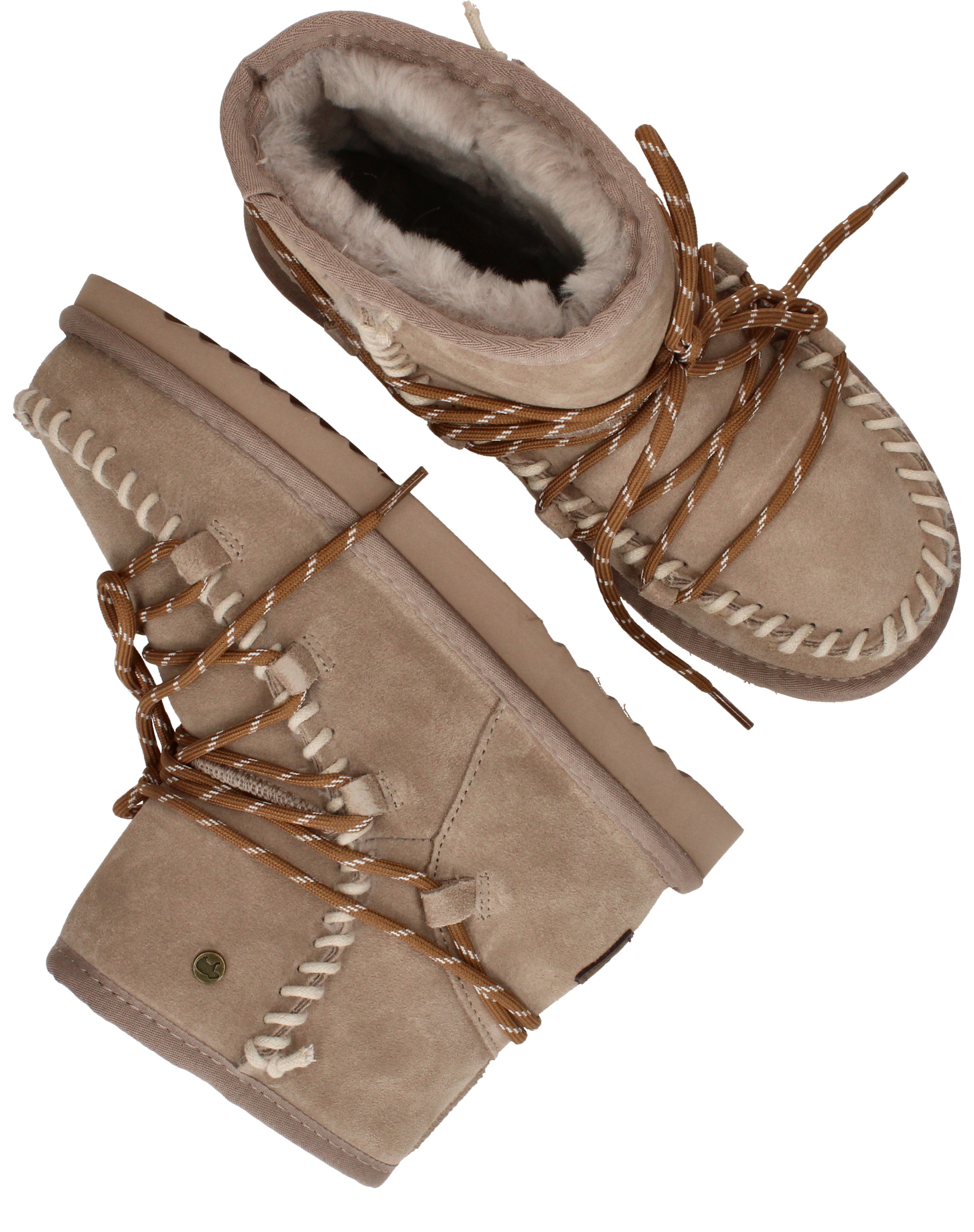 Warmbat Kalbarri Boots Dames Taupe, enkellaars voor dames – foto 4