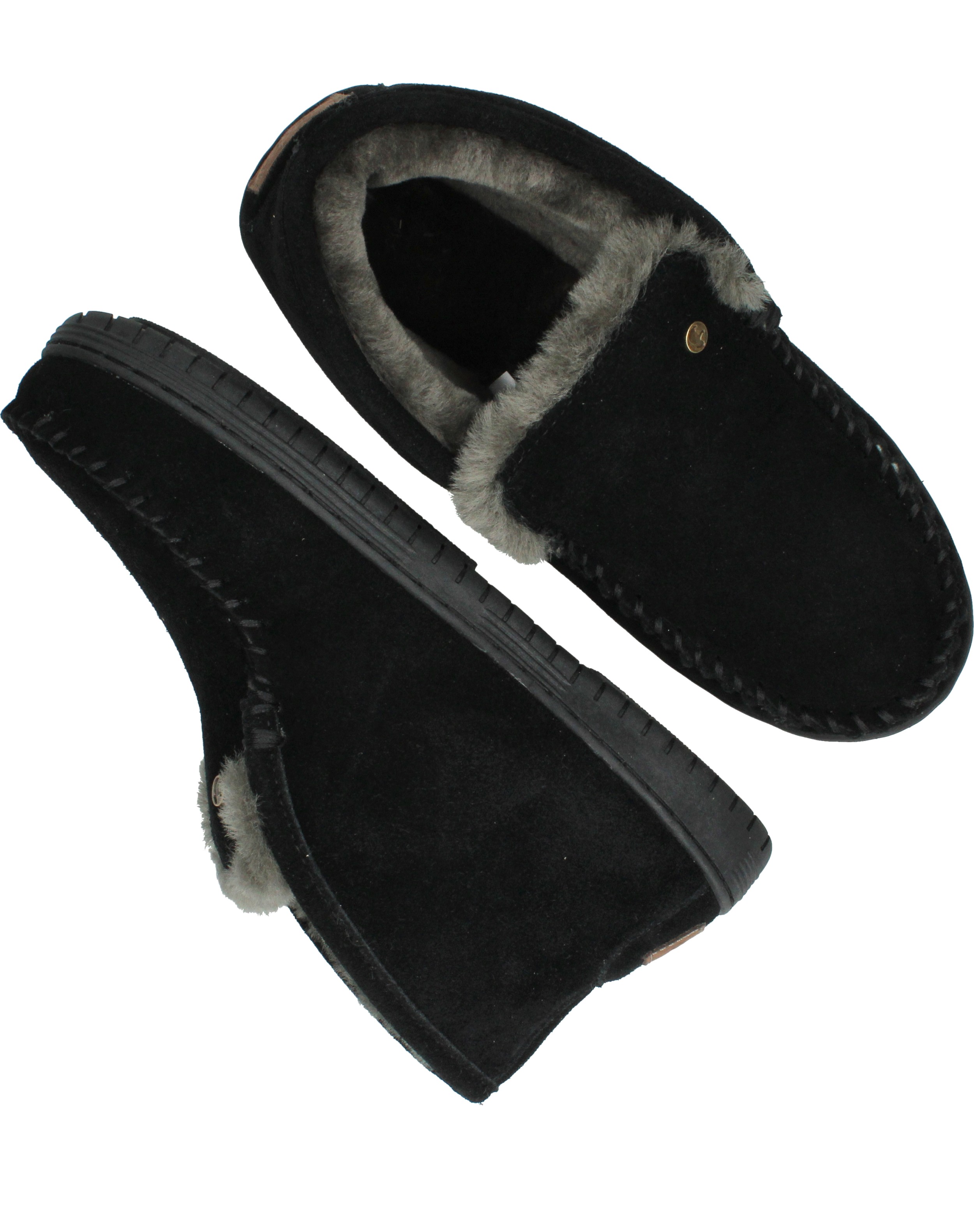 Warmbat Darwino Pantoffels Heren Zwart, pantoffel voor heren – foto 4