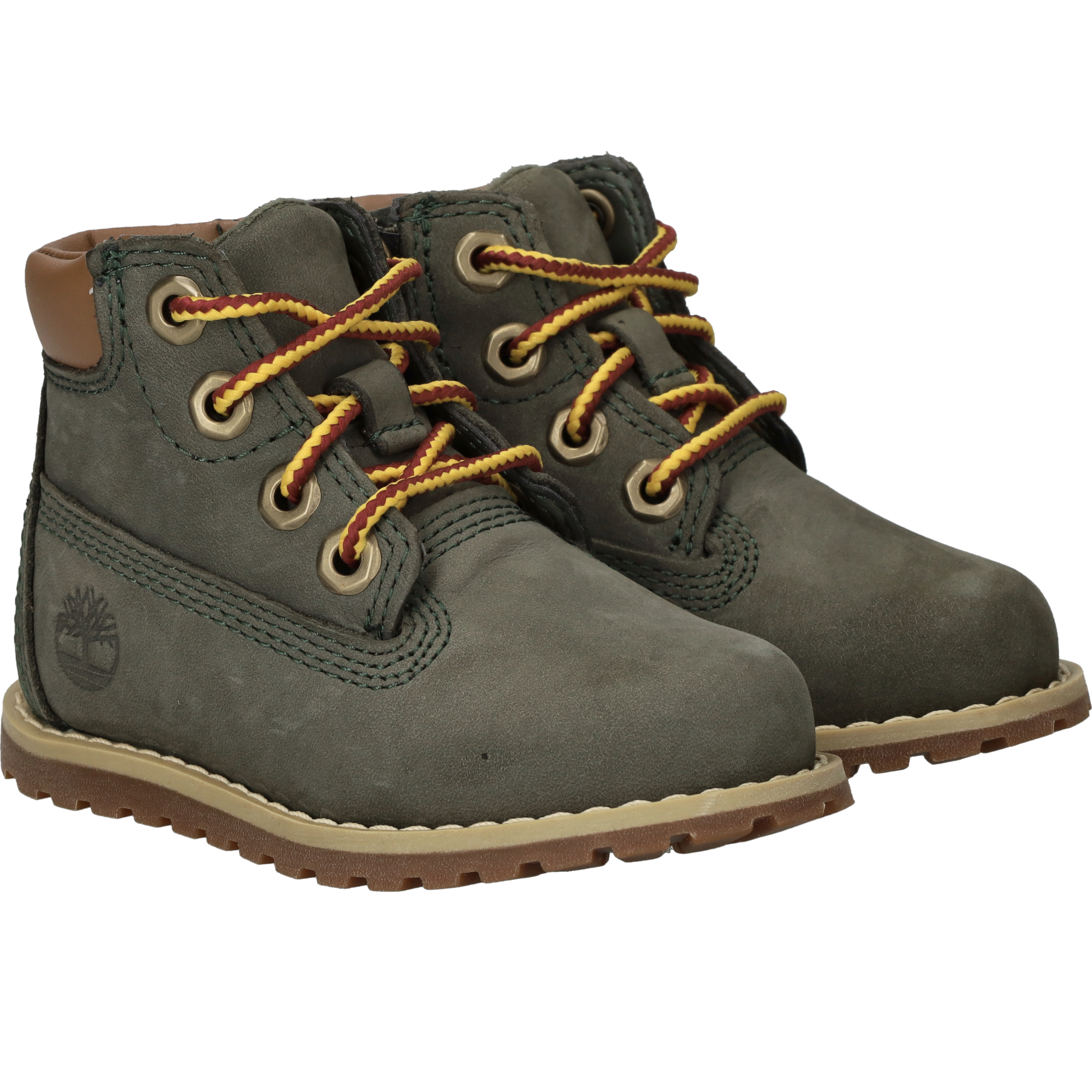 Timberland Pokey Pine Mid Lace Up With Zip Veterboots  Groen