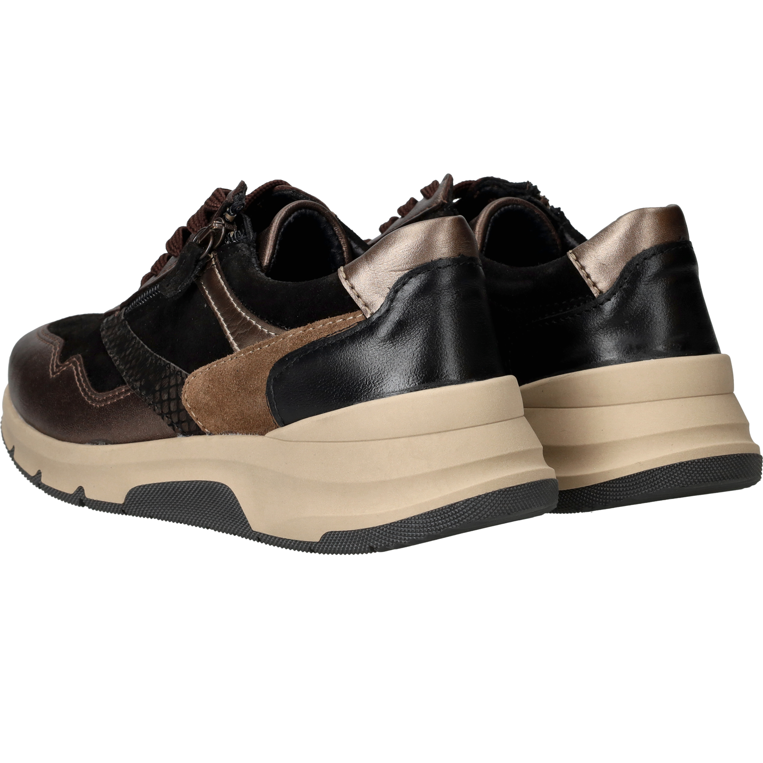 Sens Sneakers Dames Bruin, sneaker voor dames – foto 3