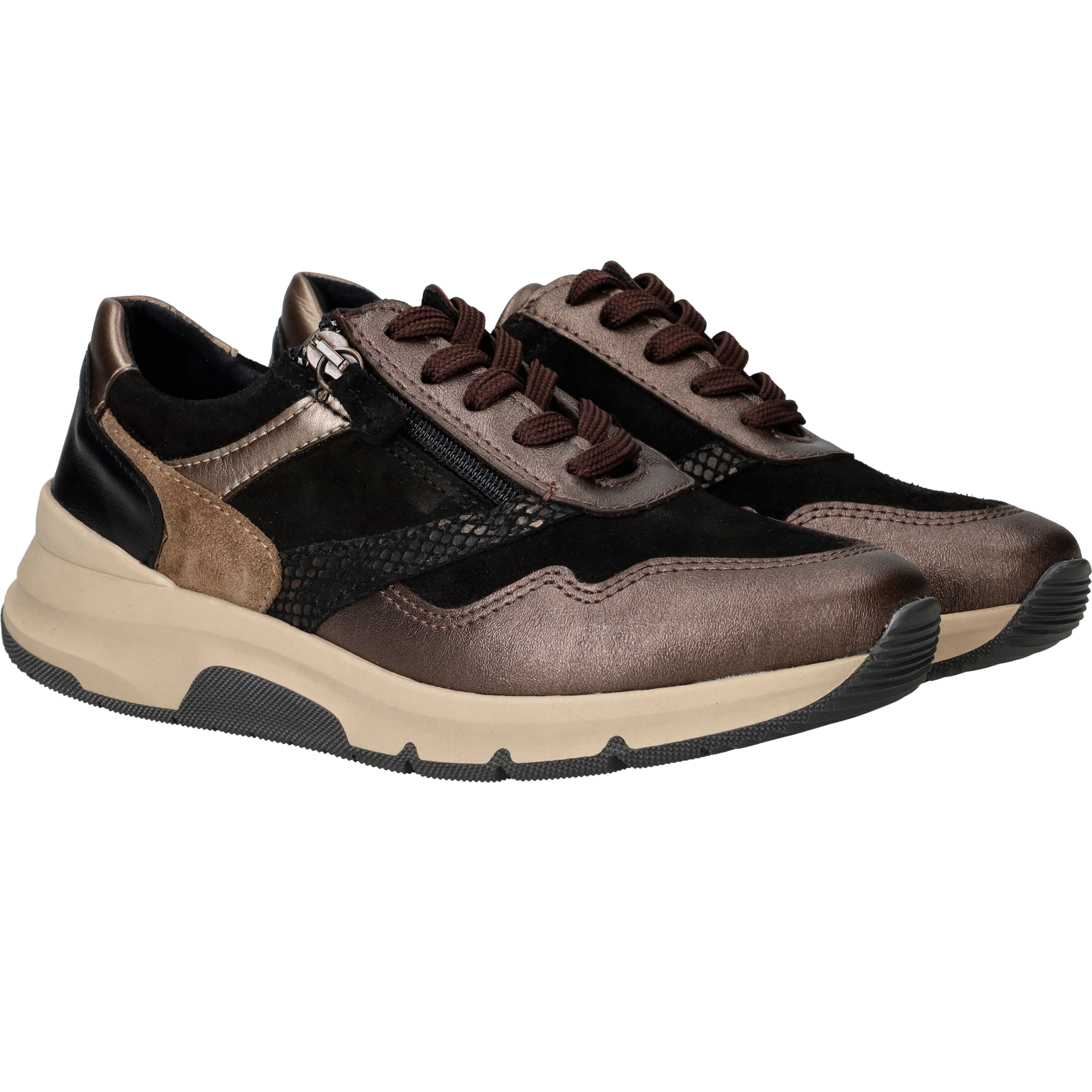 Sens Sneakers Dames Bruin, sneaker voor dames – foto 2