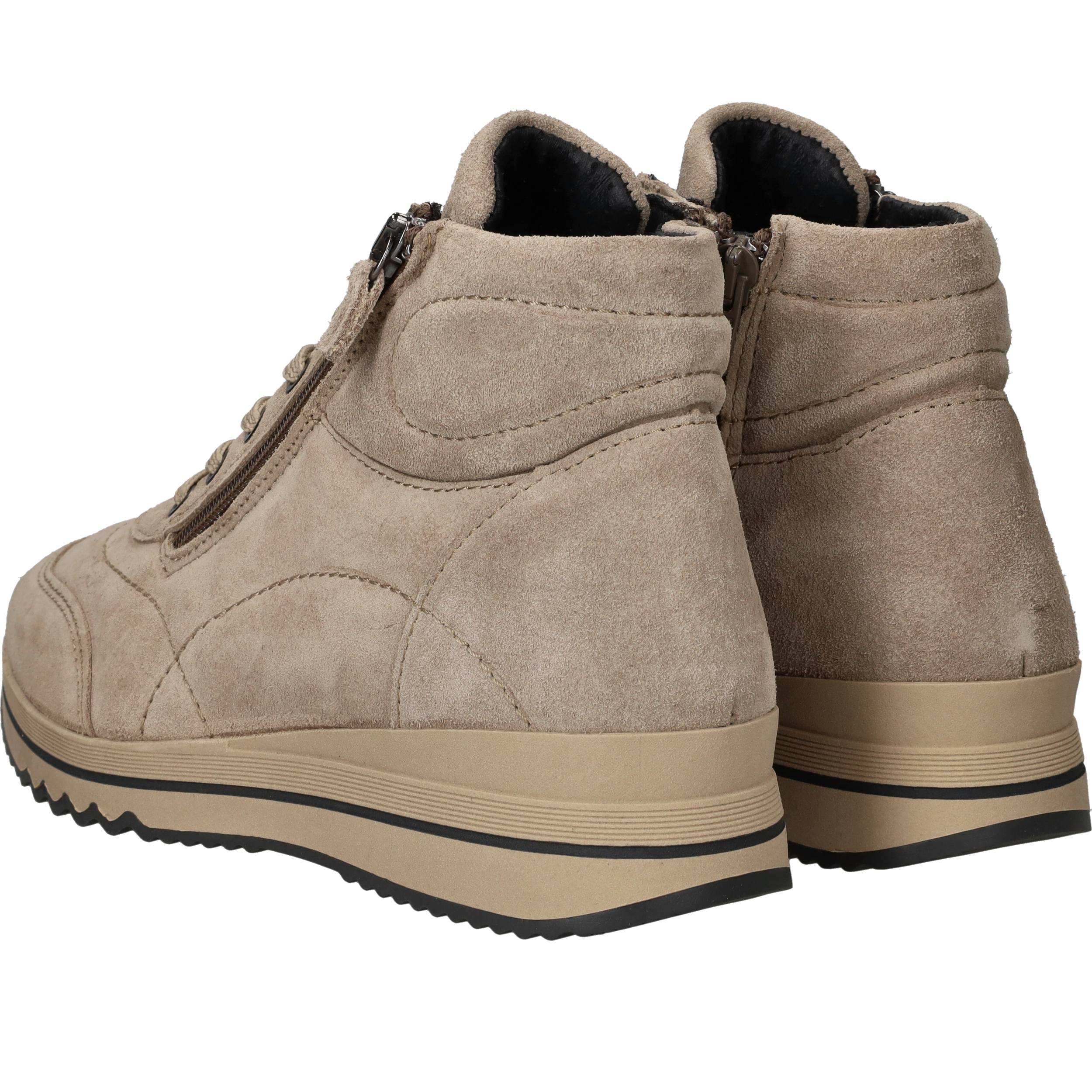 Sens Veterboots Dames Beige, veterboot voor dames – foto 3
