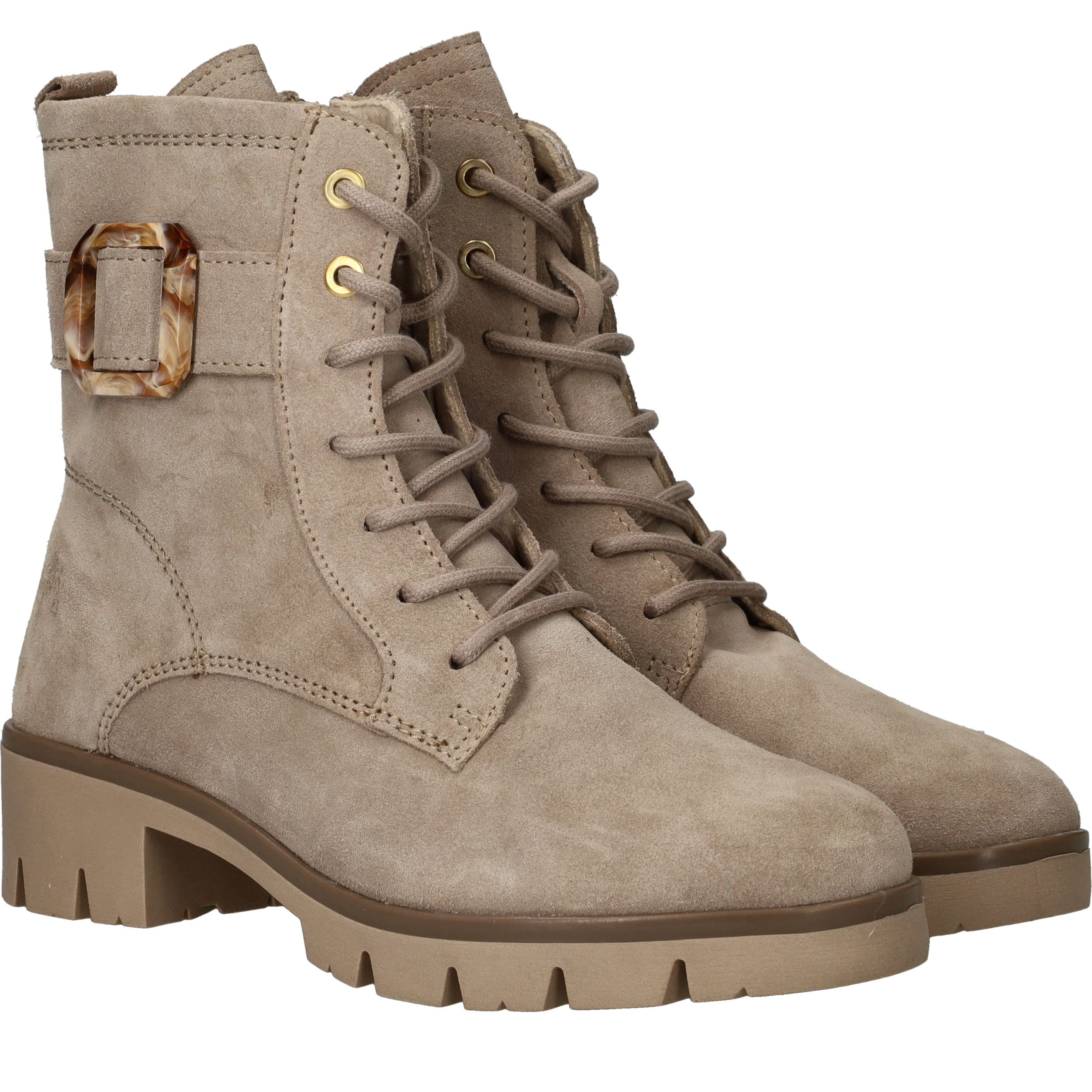Sens Veterboots Beige, veterboot voor unisex – foto 2