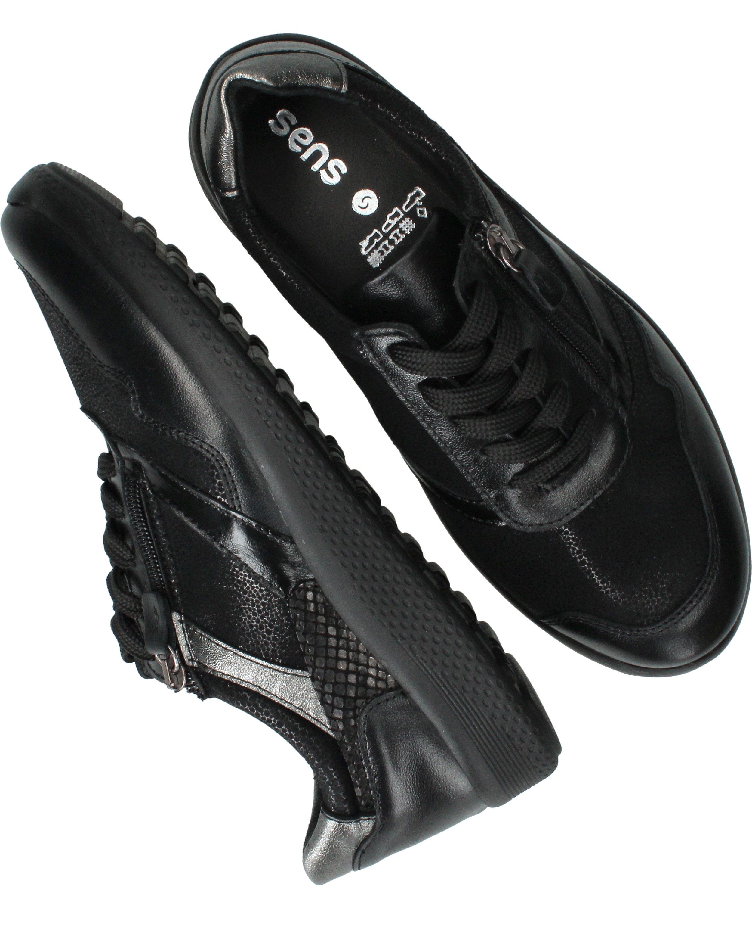 Sens Sneakers Dames Zilver, sneaker voor dames – foto 4