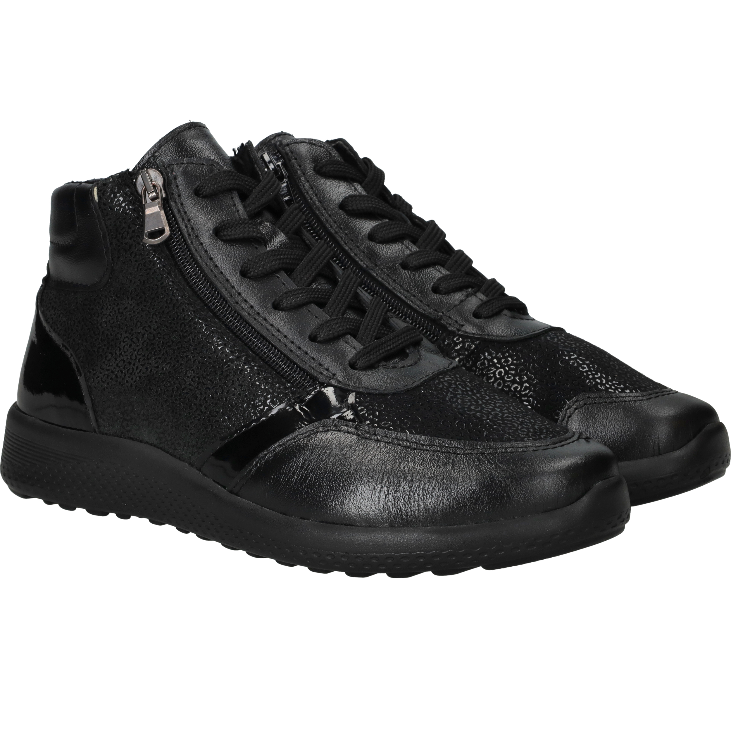 Sens Veterboots Dames Zwart, veterboot voor dames – foto 2