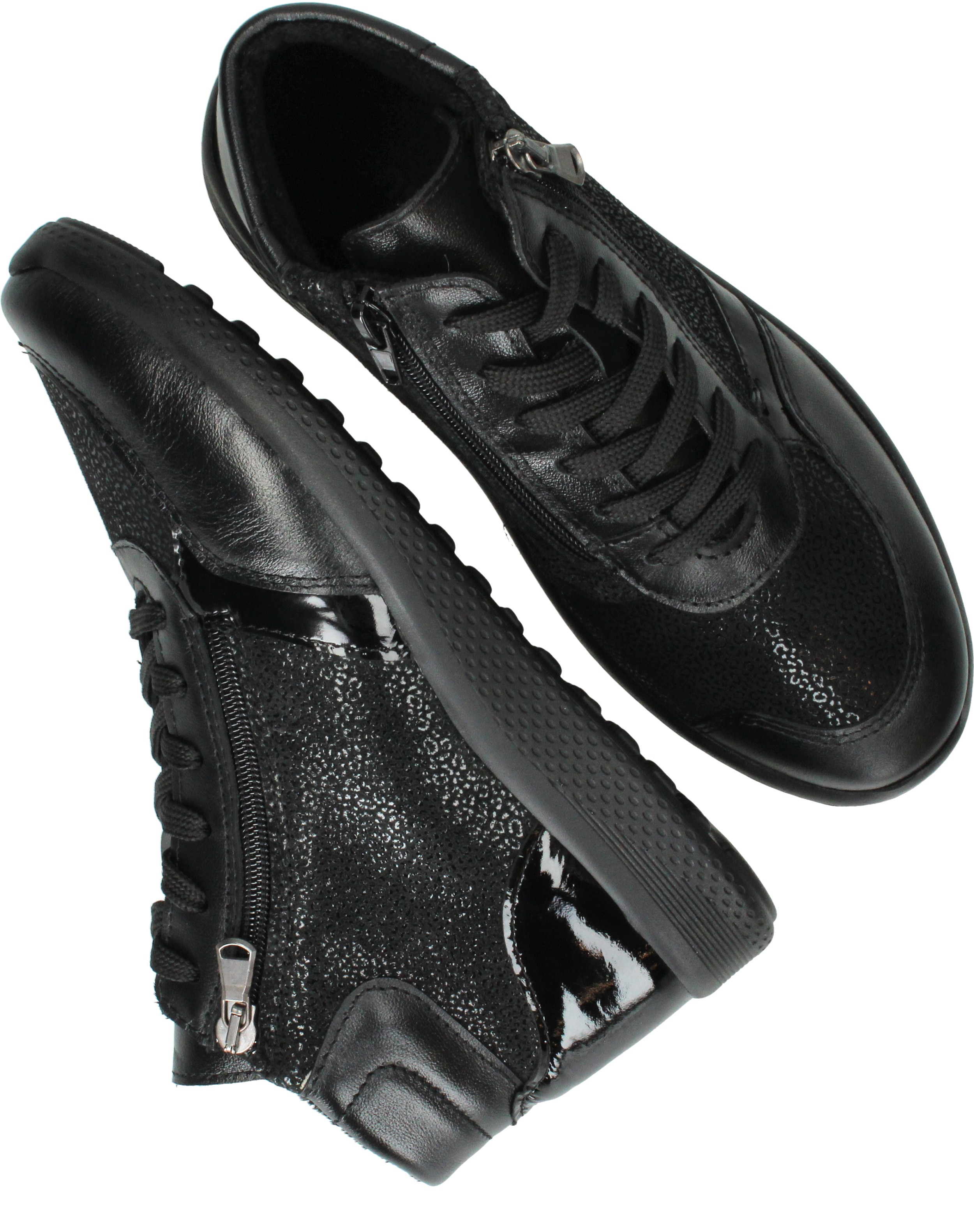 Sens Veterboots Dames Zwart, veterboot voor dames – foto 4