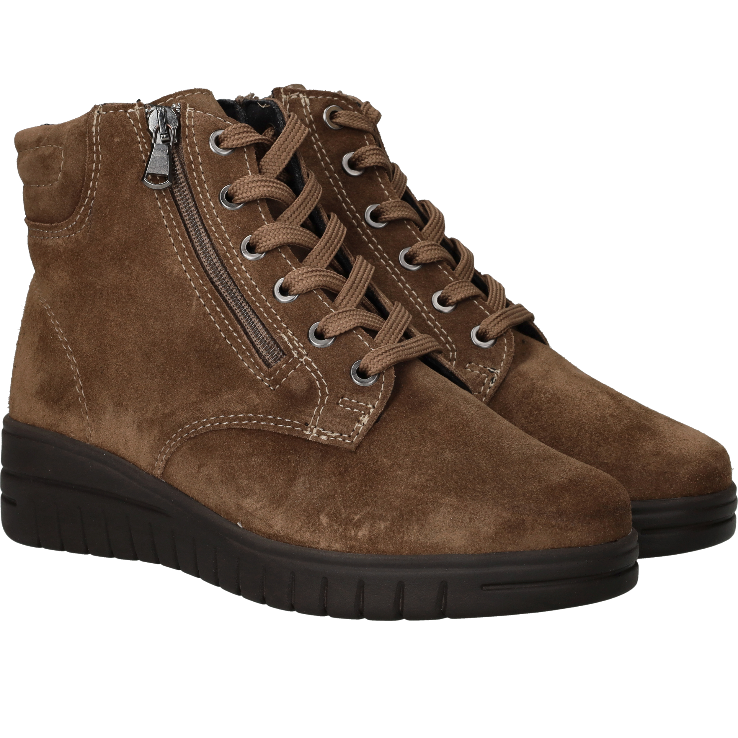 Sens Veterboots Dames Bruin, veterboot voor dames – foto 6