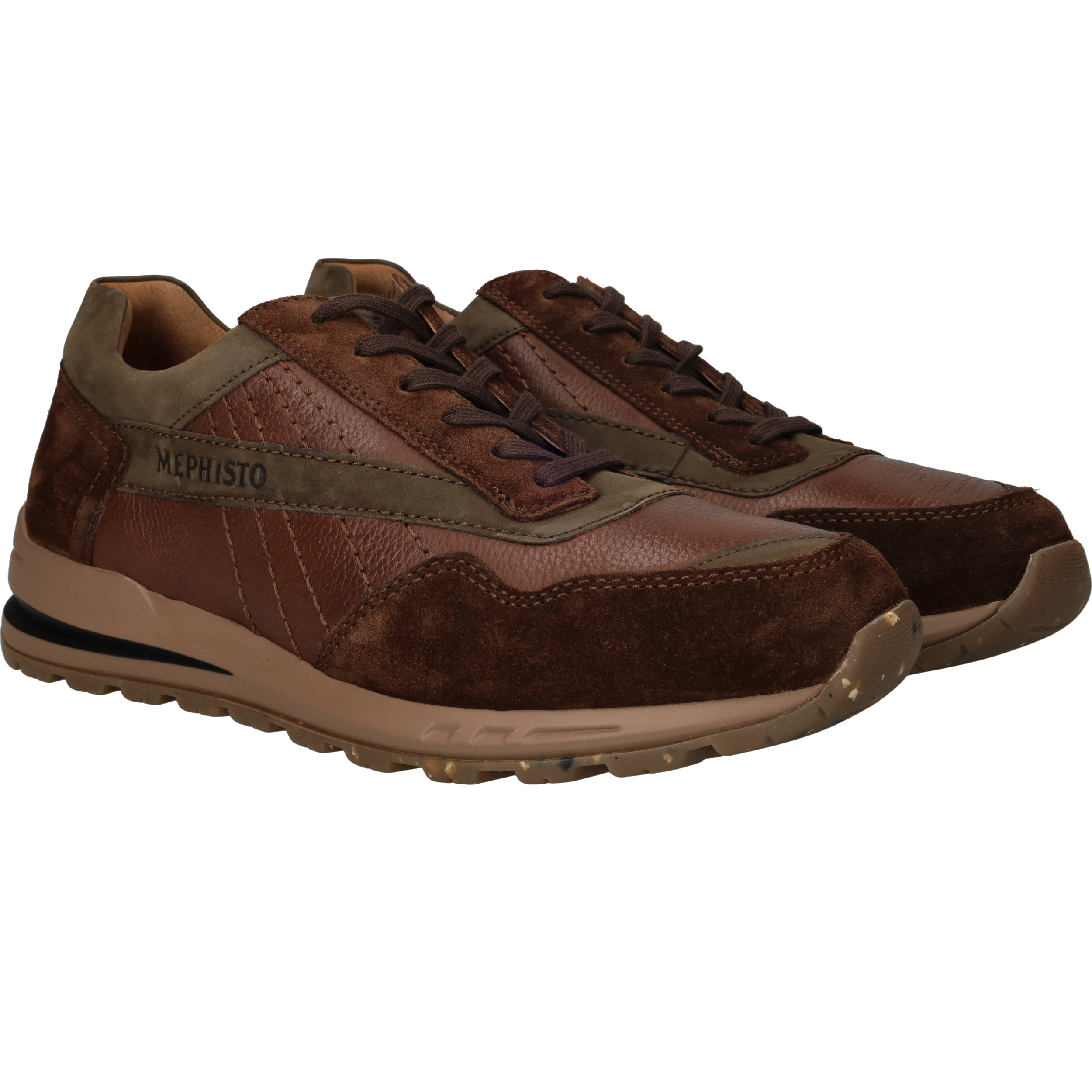 Mephisto Barth Velsport Sneakers Heren Cognac, sneaker voor heren – foto 2