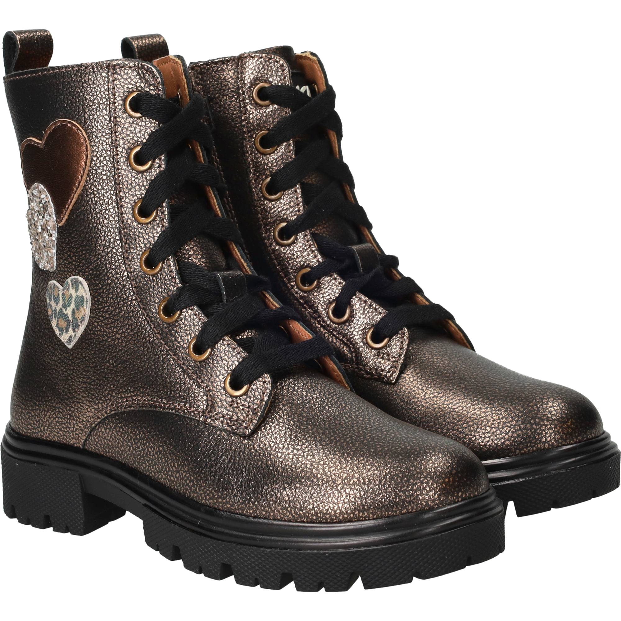 IK-KE Veterboots Meisjes Goud
