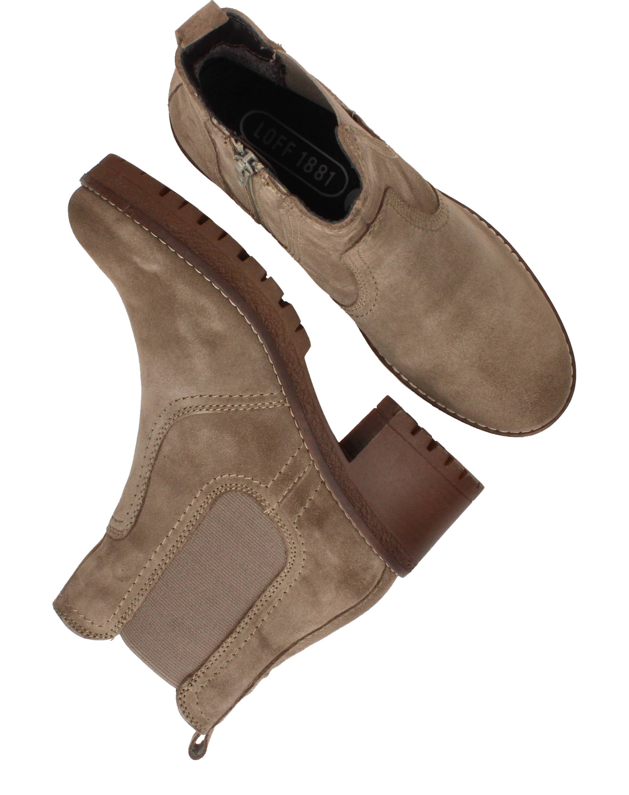 LOFF 1881 Enkellaarsjes Taupe, enkellaars voor unisex – foto 4
