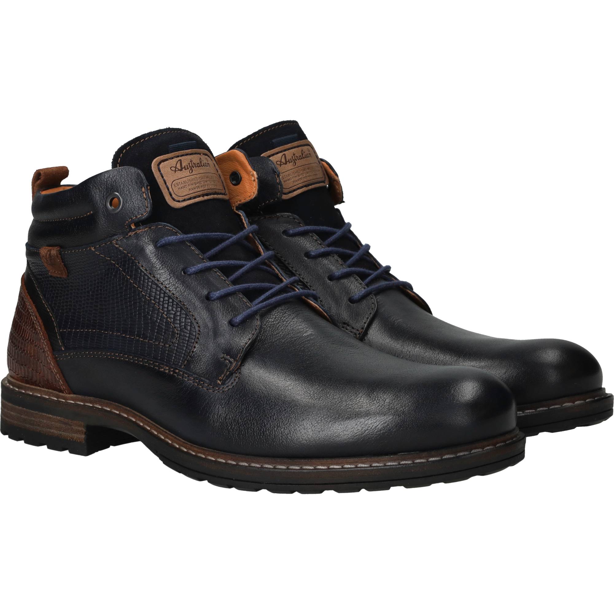 Australian Conley Veterboots Heren Blauw, veterboot voor heren – foto 2