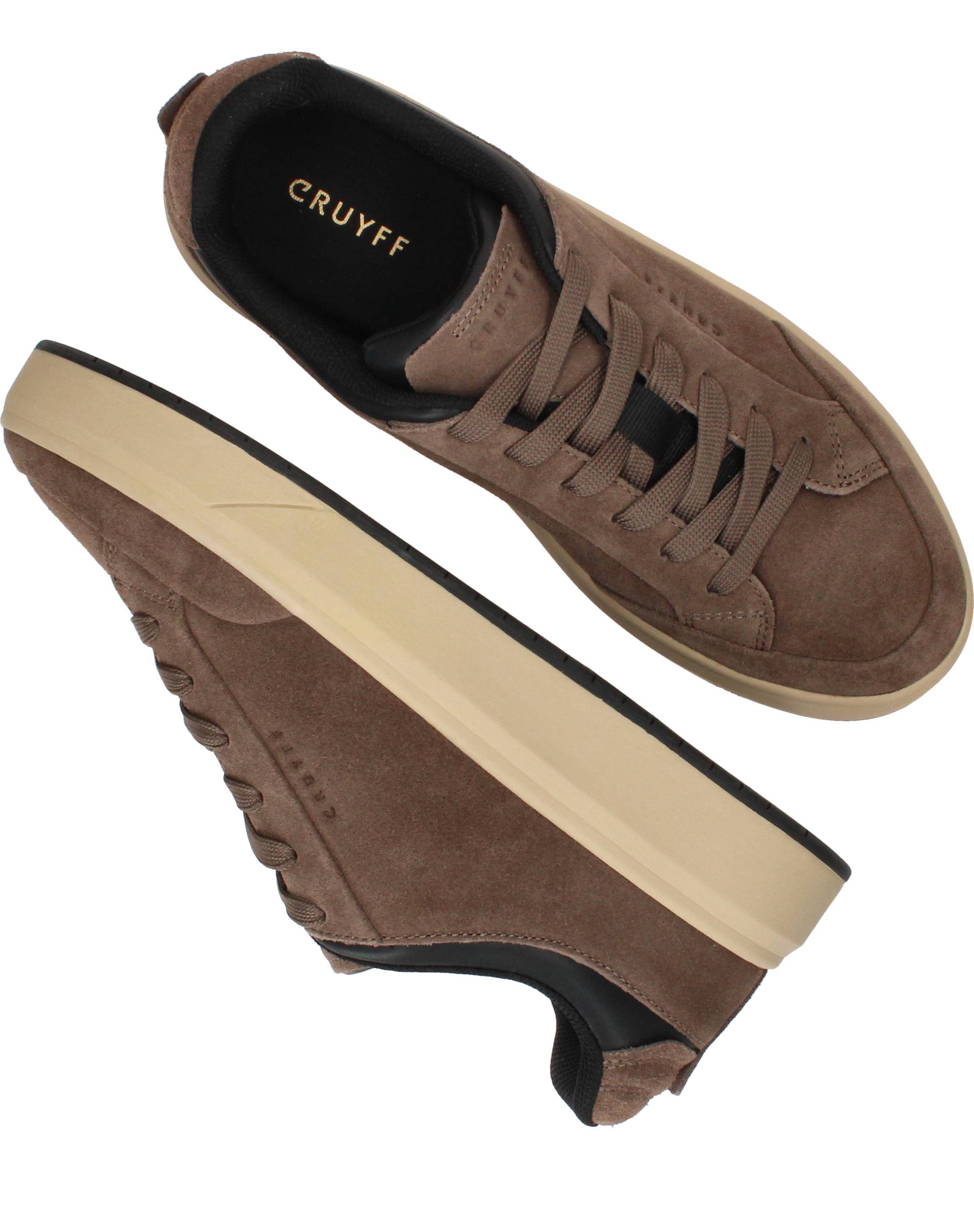 Cruyff Derby Classic Veterschoenen Bruin, veterschoen voor unisex – foto 4