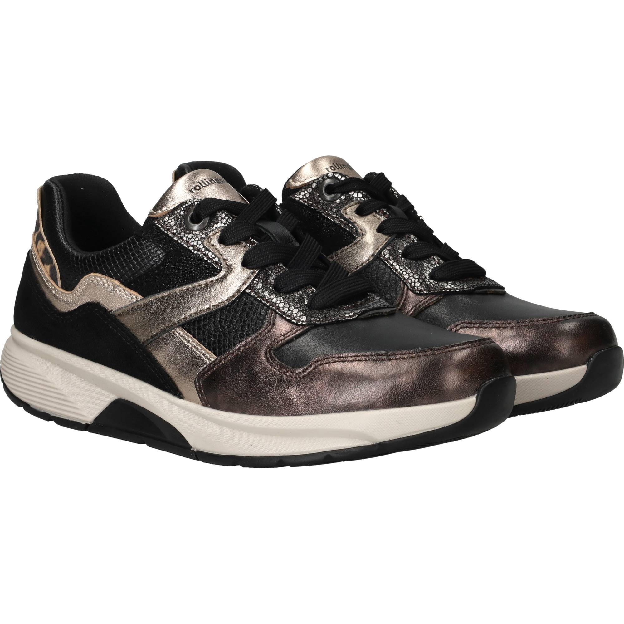 Gabor Rollingsoft Sneakers Dames Zwart, sneaker voor dames – foto 2