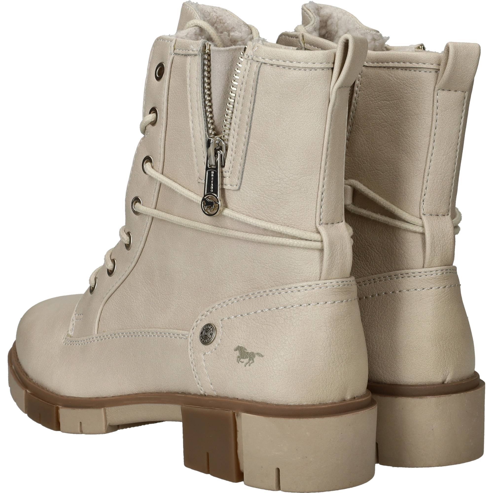 Mustang Veterboots Beige, veterboot voor unisex – foto 3